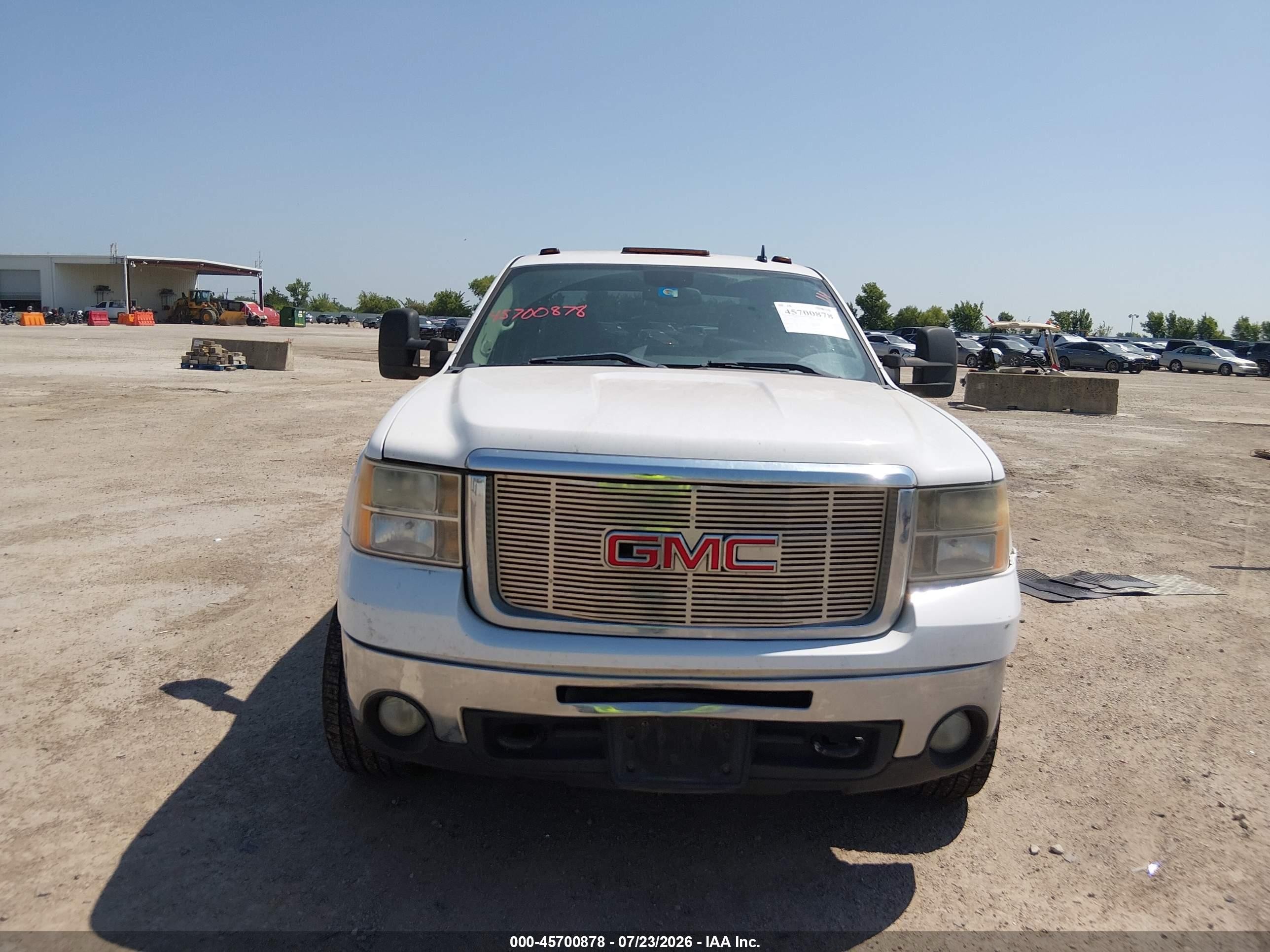 2009 Gmc Sierra 2500hd Sle White vin: 1GTHC53KX9F113565