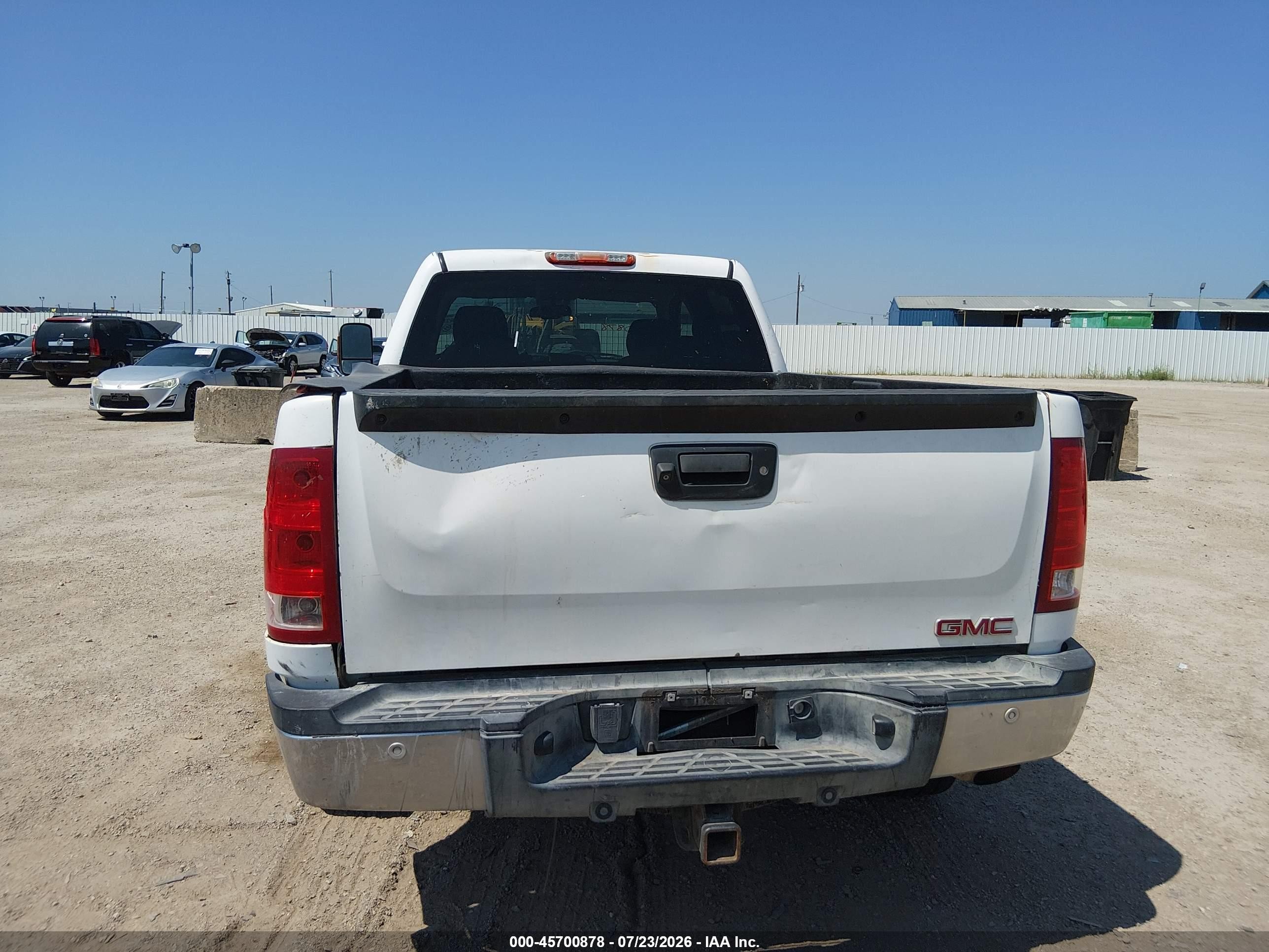 2009 Gmc Sierra 2500hd Sle White vin: 1GTHC53KX9F113565
