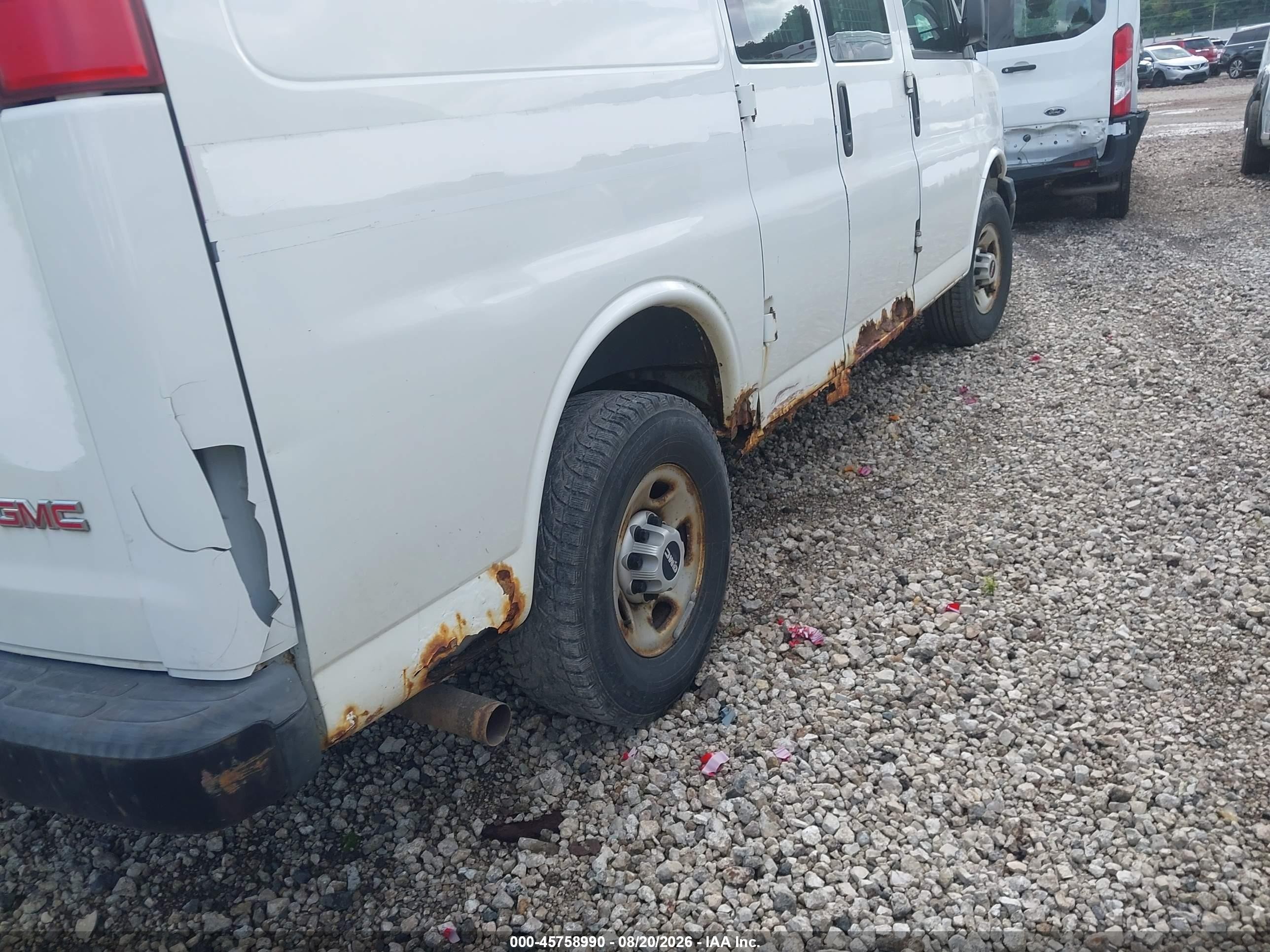 2008 Gmc Savana Work Van White vin: 1GTHG35KX81142825
