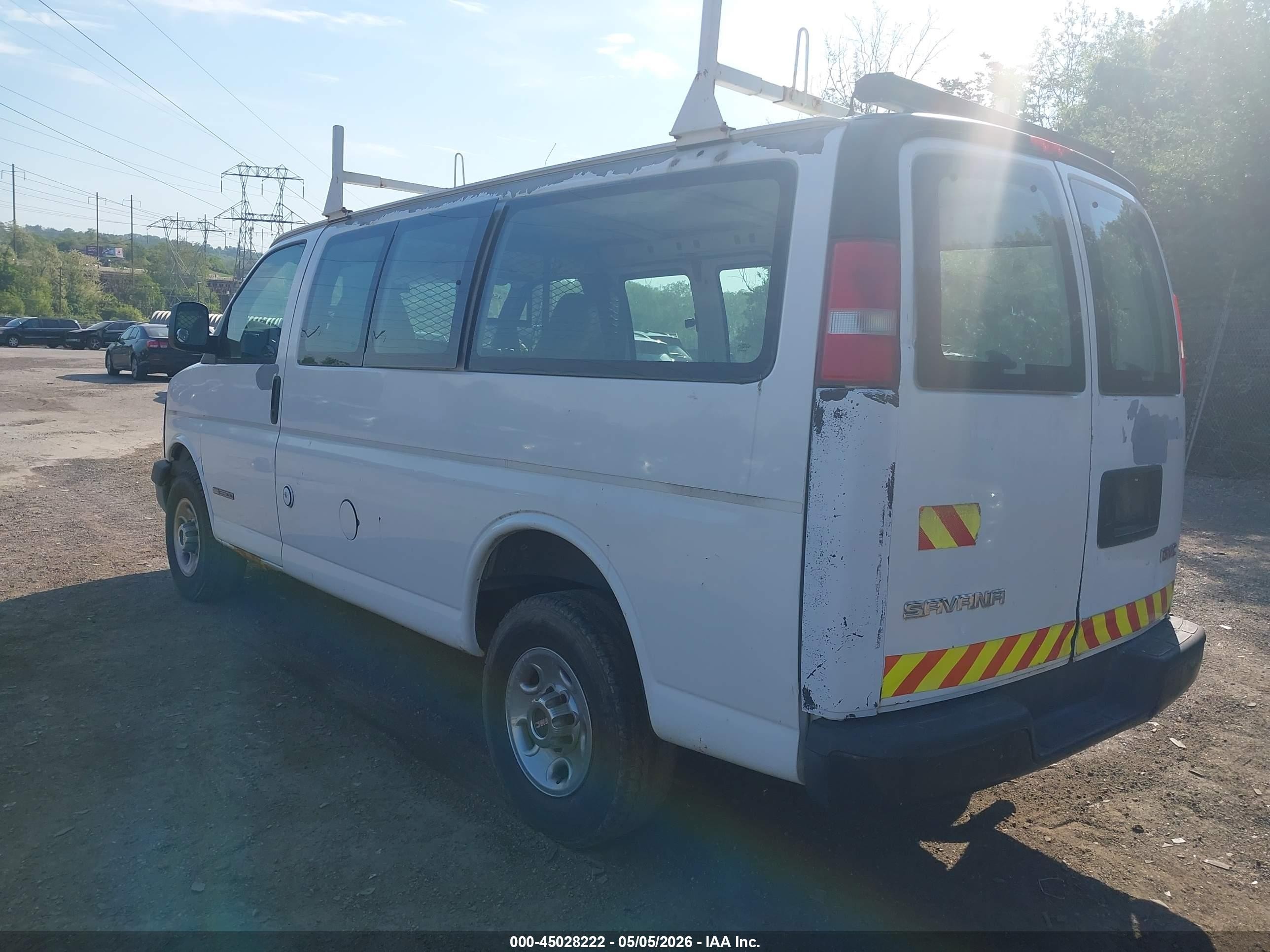 2006 Gmc Savana Work Van White vin: 1GTHG35U161247302