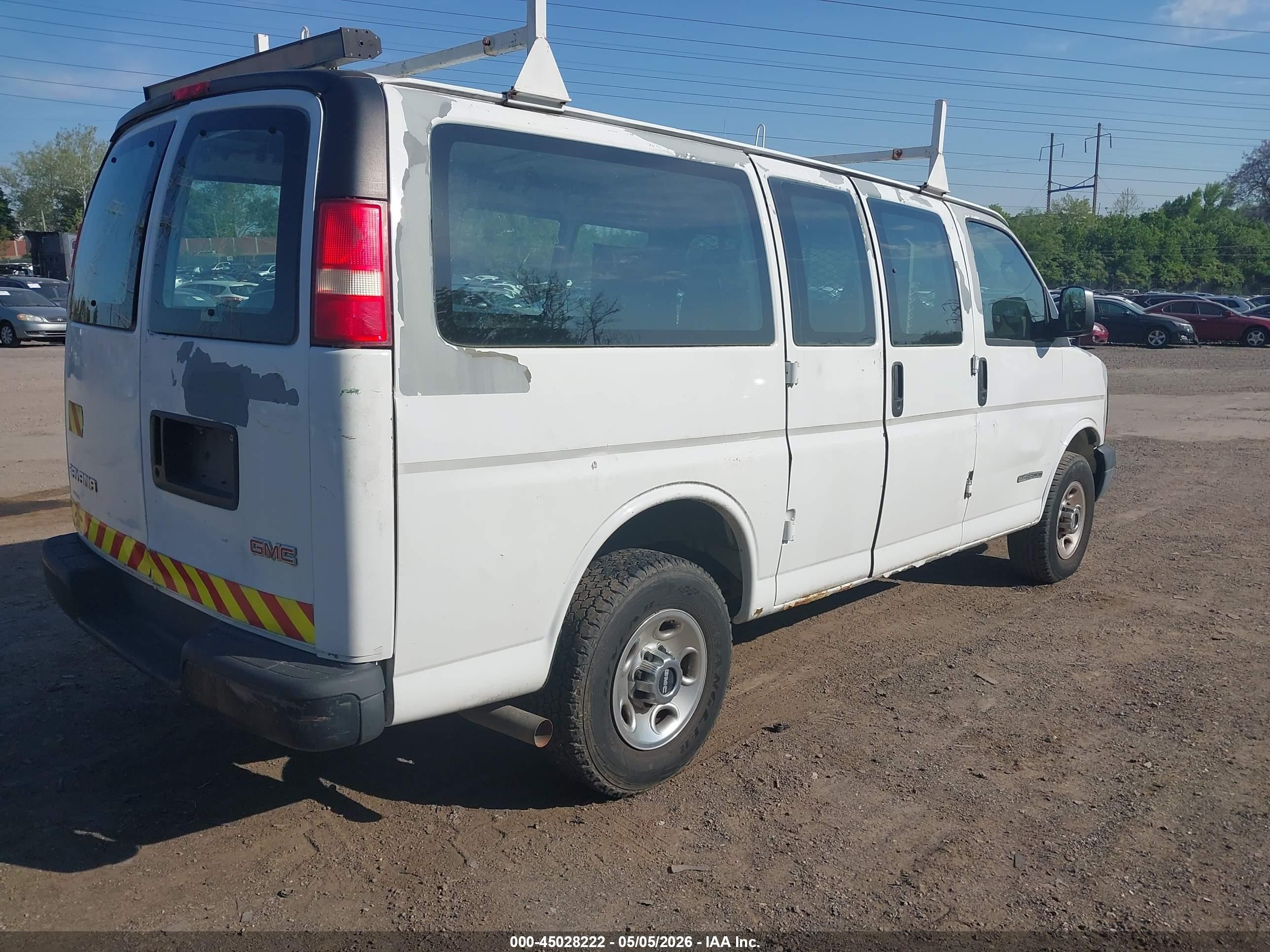 2006 Gmc Savana Work Van White vin: 1GTHG35U161247302