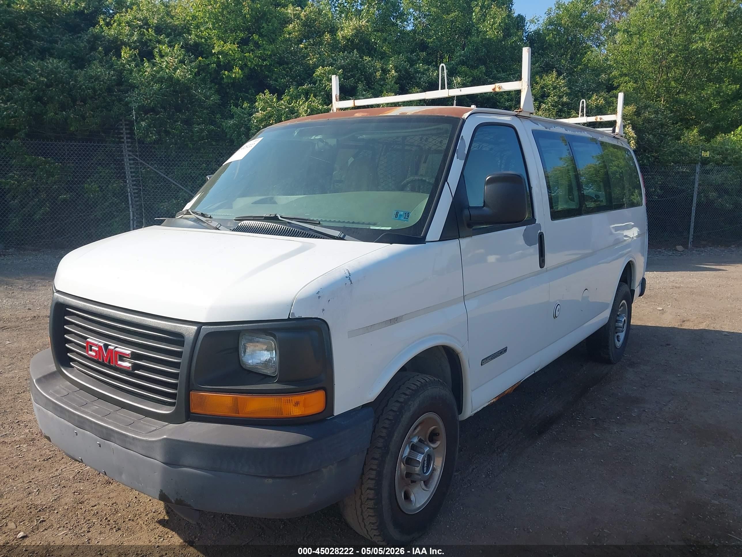 2006 Gmc Savana Work Van White vin: 1GTHG35U161247302