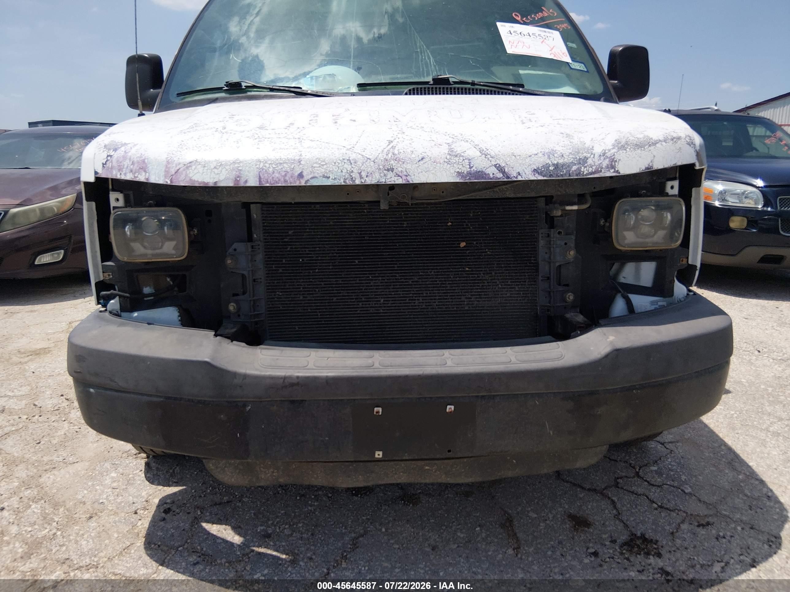 2009 Gmc Savana 3500 Work Van White vin: 1GTHG39K891148280