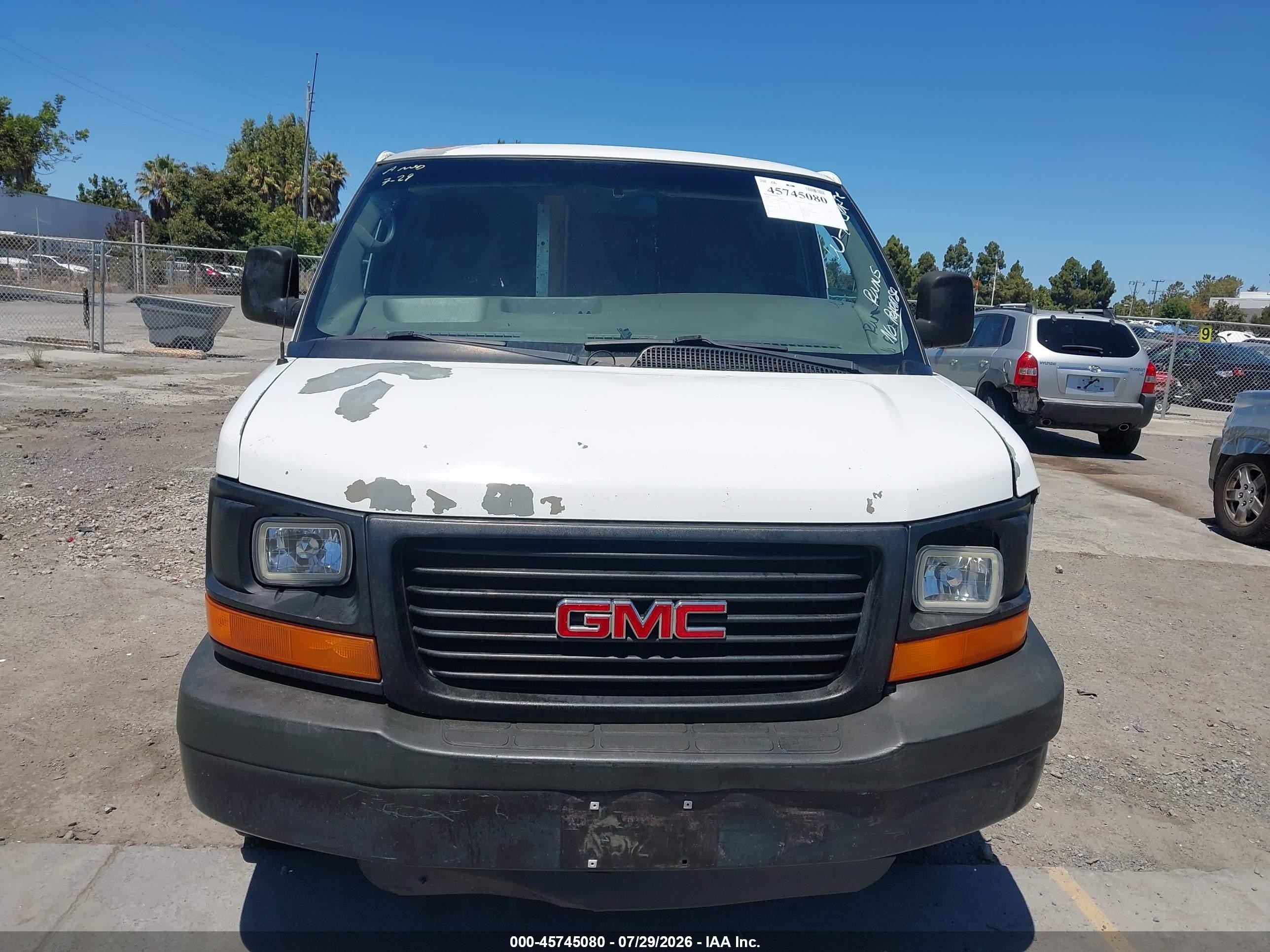 2005 Gmc Savana Cargo Van Standard White vin: 1GTHG39U651148189