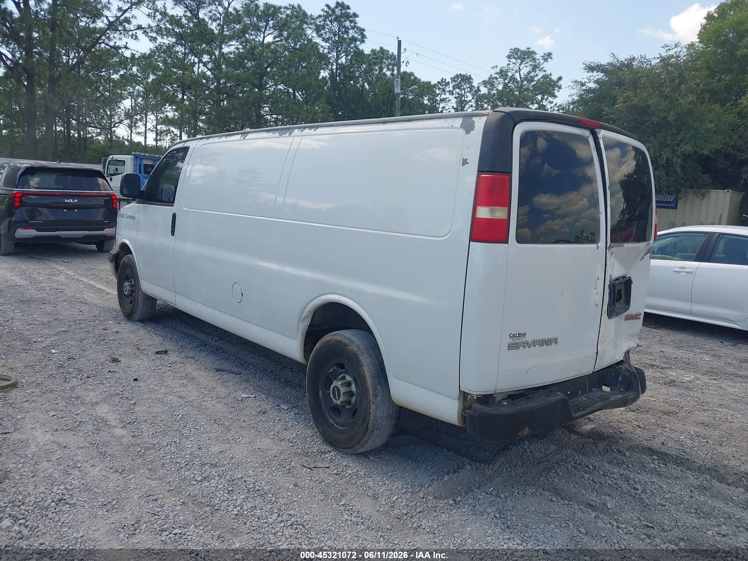 2007 Gmc Savana Work Van White vin: 1GTHG39U871117254