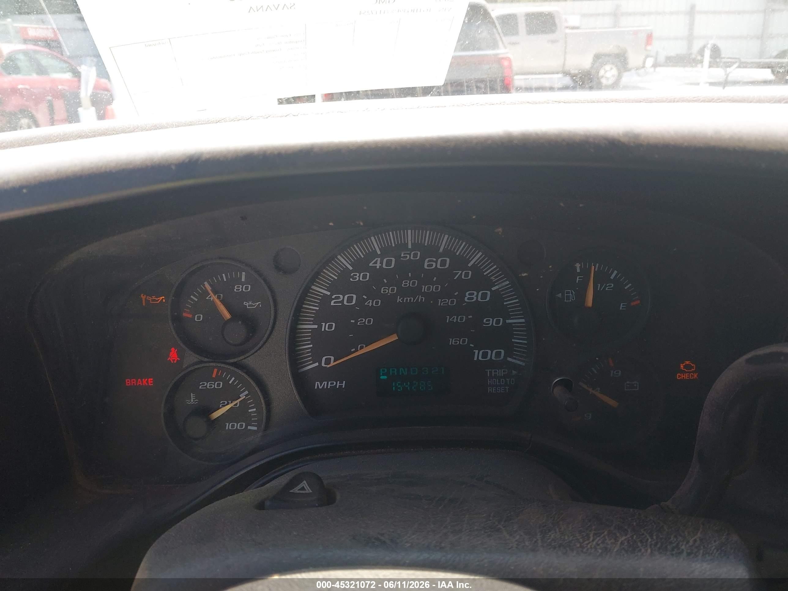 2007 Gmc Savana Work Van White vin: 1GTHG39U871117254
