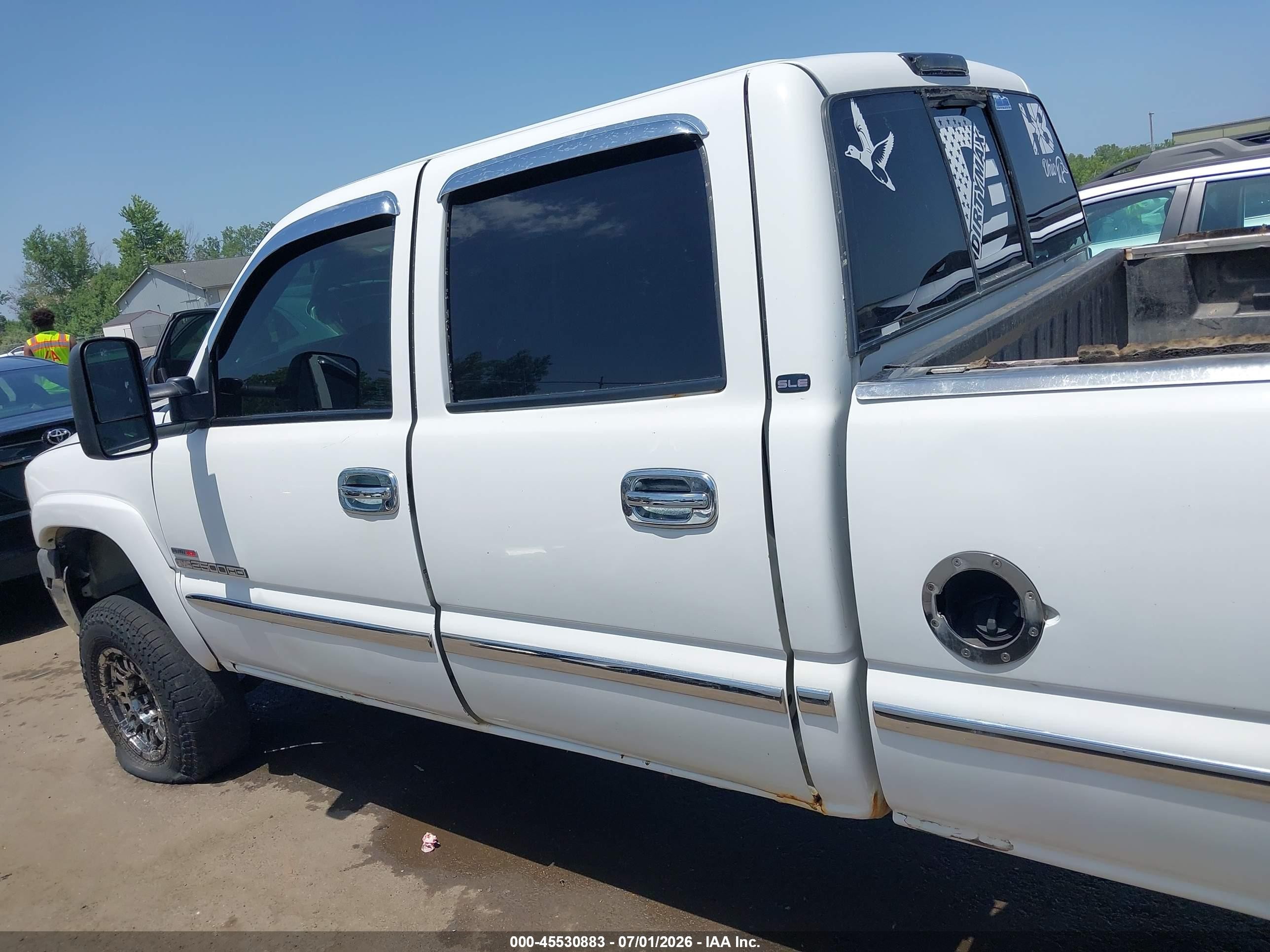 2001 Gmc Sierra 2500hd Sle White vin: 1GTHK23101F209296