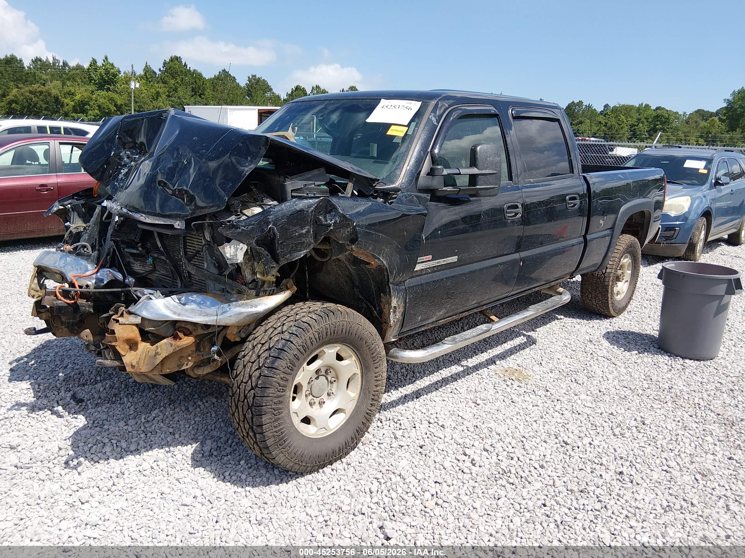 2003 Gmc Sierra 2500hd Sle/slt Черный vin: 1GTHK23113F257151