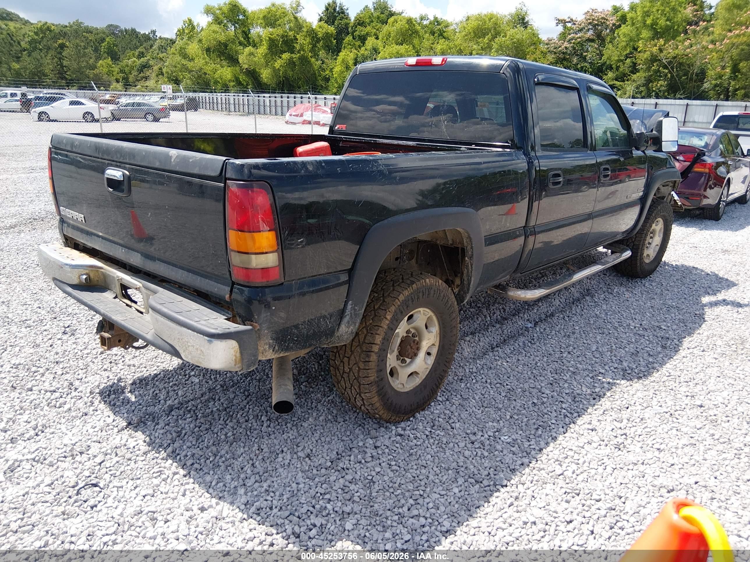 2003 Gmc Sierra 2500hd Sle/slt Черный vin: 1GTHK23113F257151