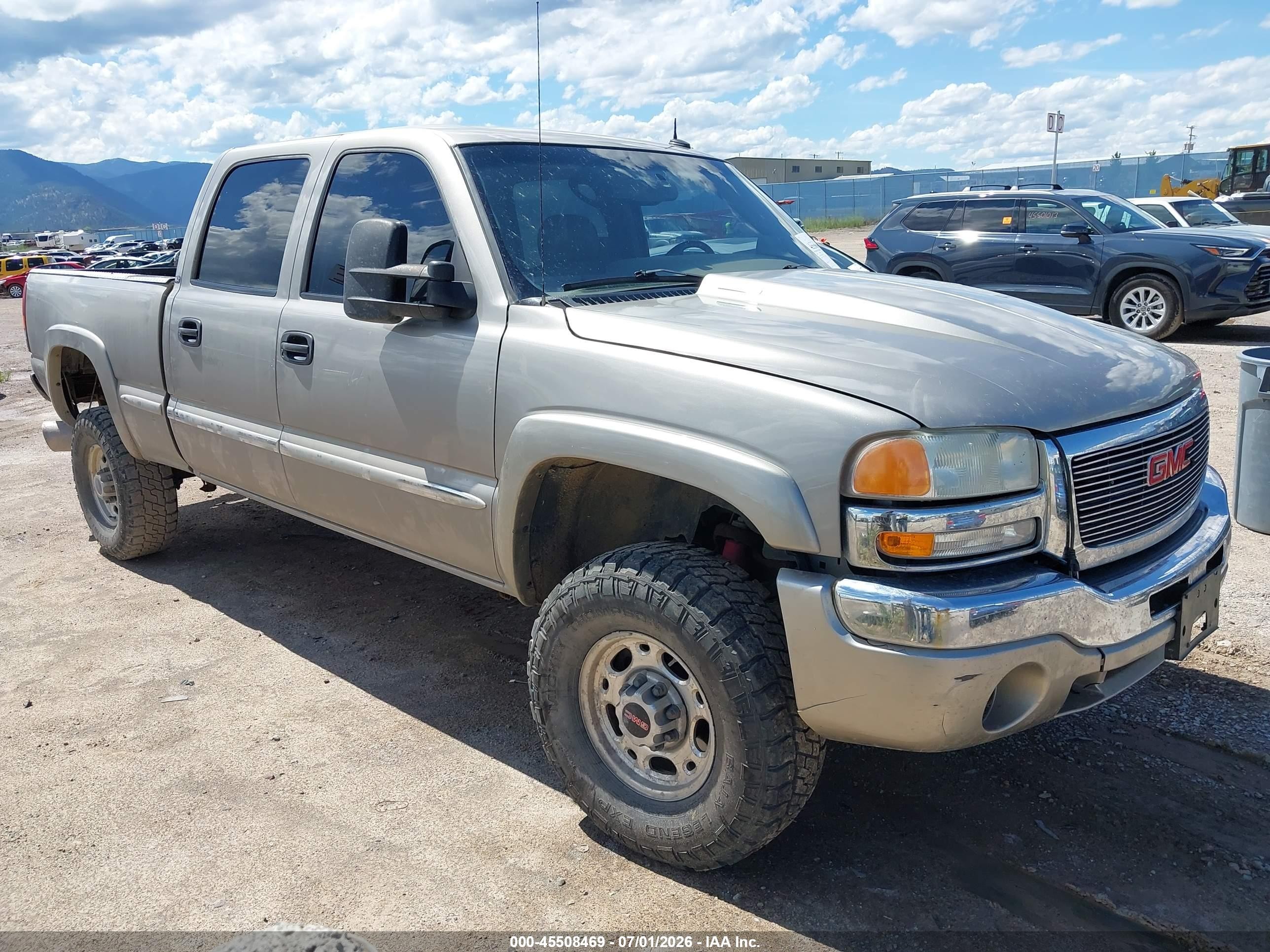 2002 Gmc Sierra 2500hd Sle Silver vin: 1GTHK23122F238185