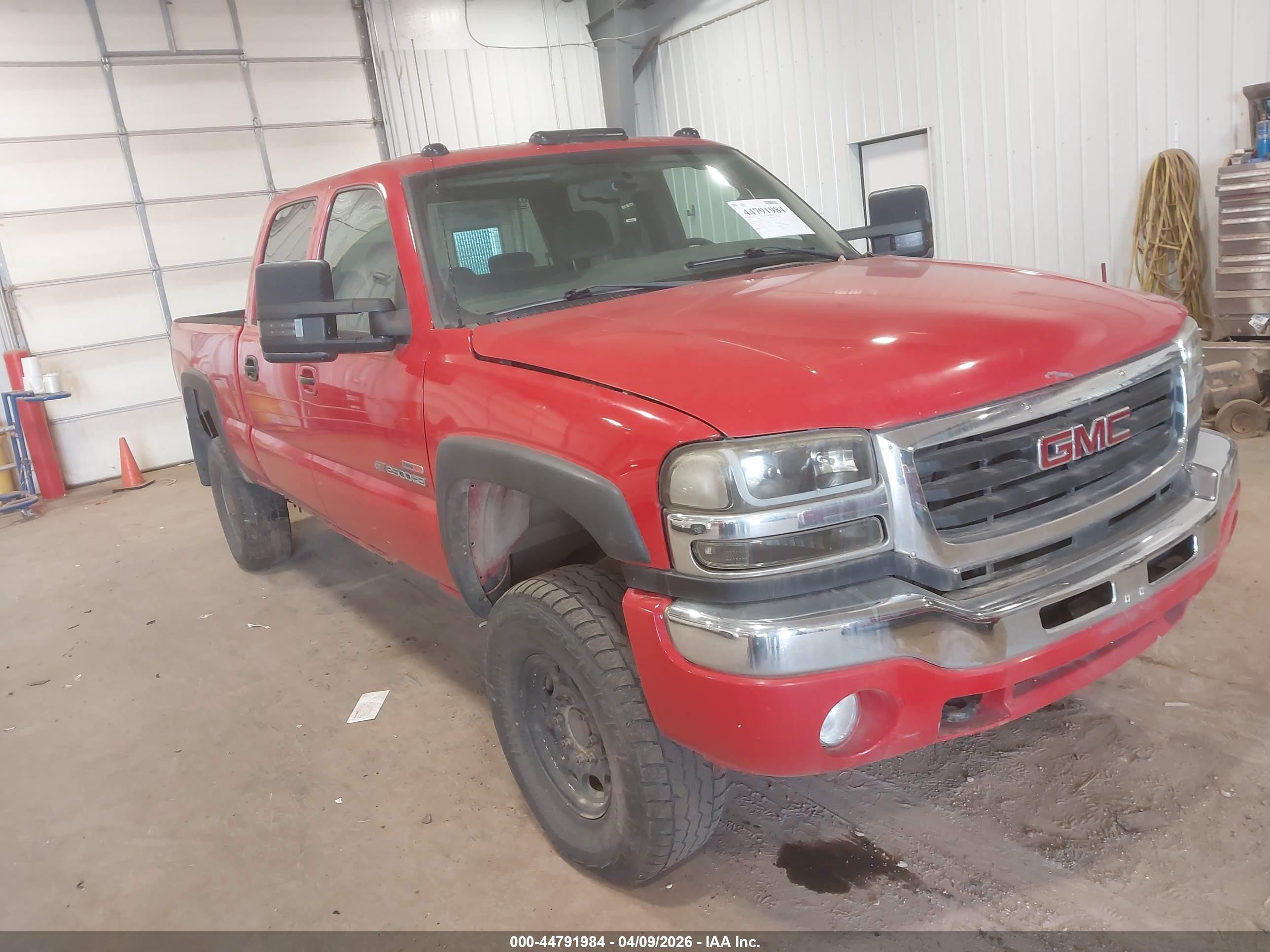 2004 Gmc Sierra 2500hd Sle Red vin: 1GTHK23124F123072