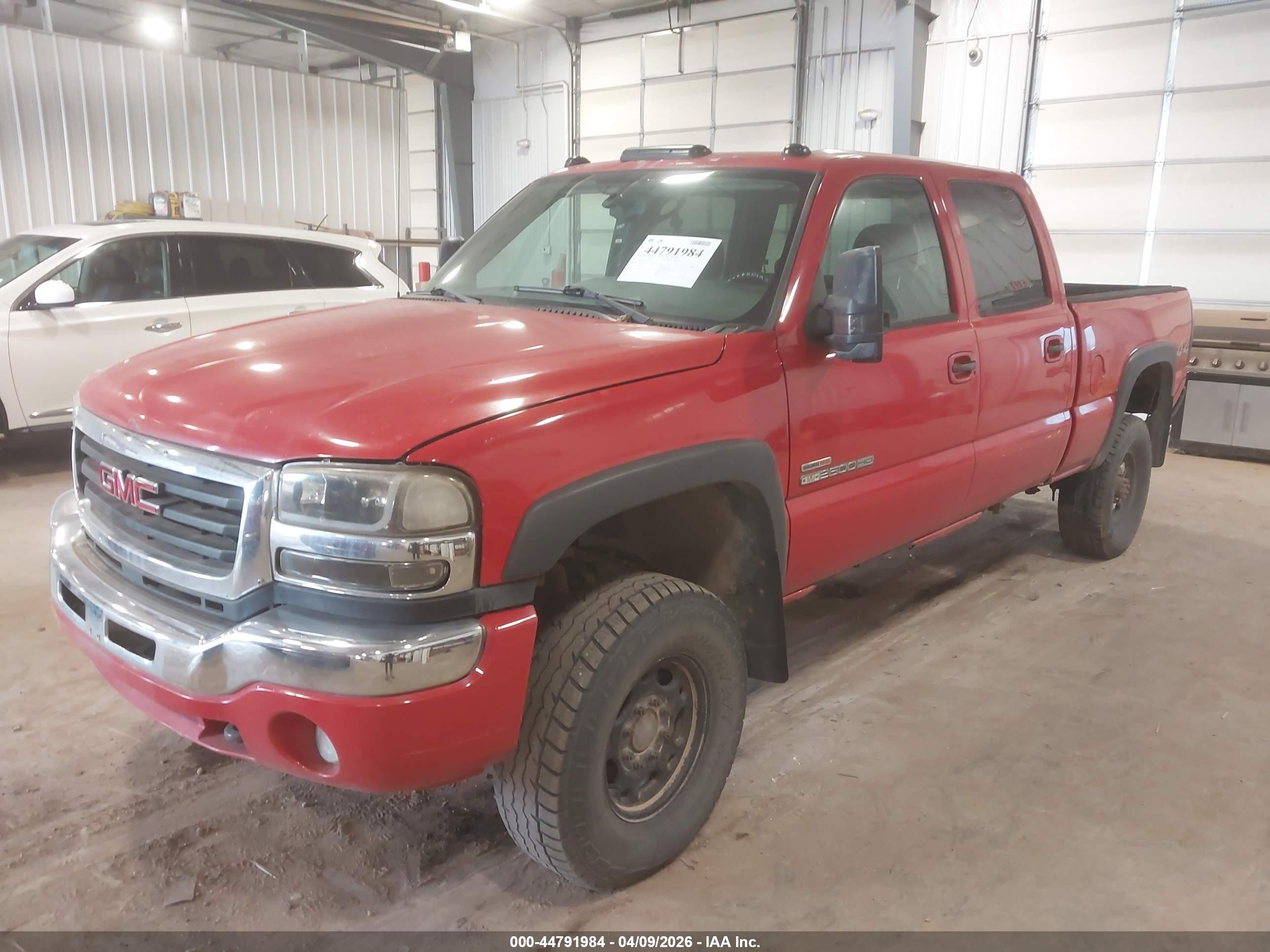2004 Gmc Sierra 2500hd Sle Red vin: 1GTHK23124F123072