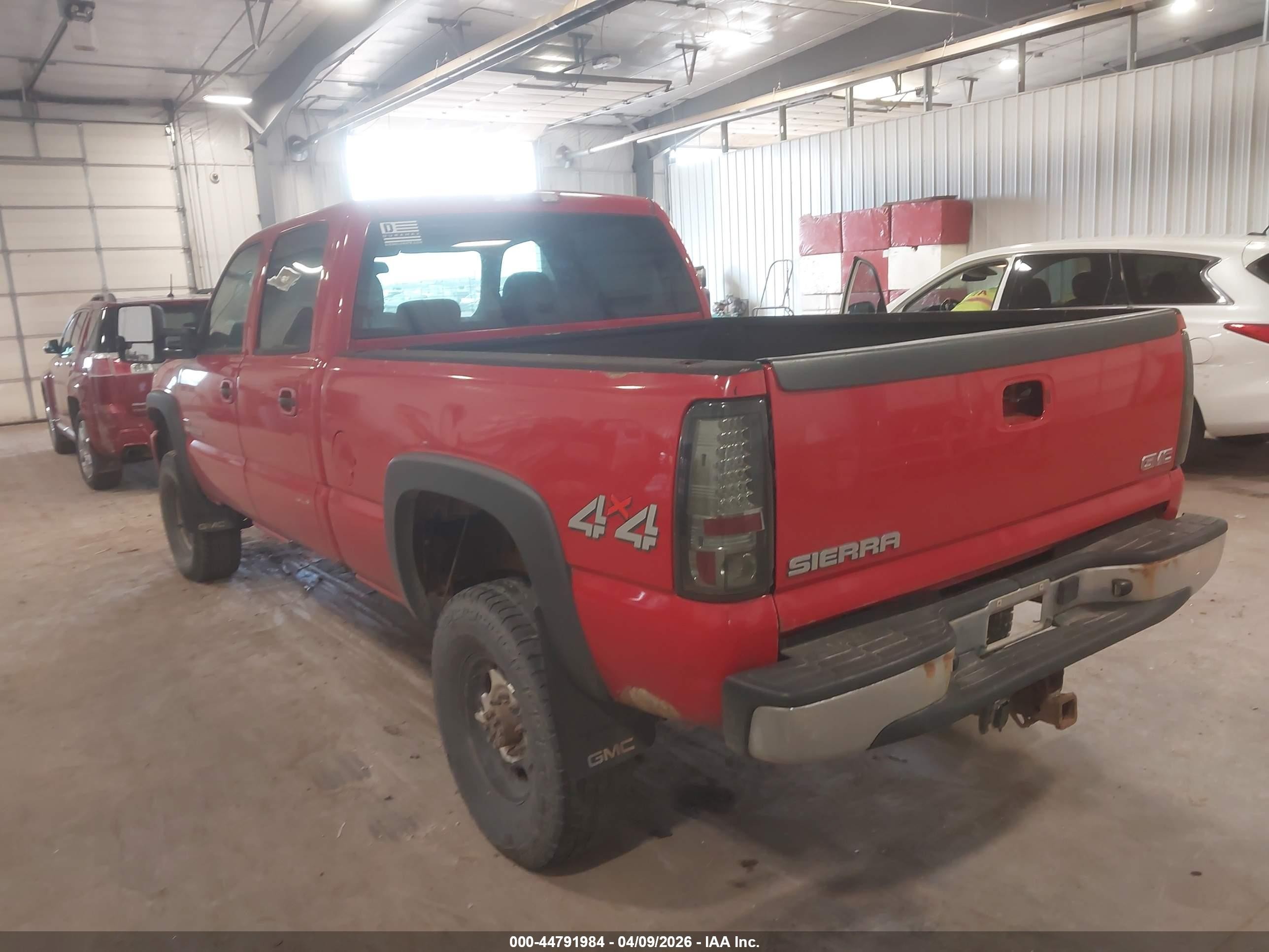 2004 Gmc Sierra 2500hd Sle Red vin: 1GTHK23124F123072