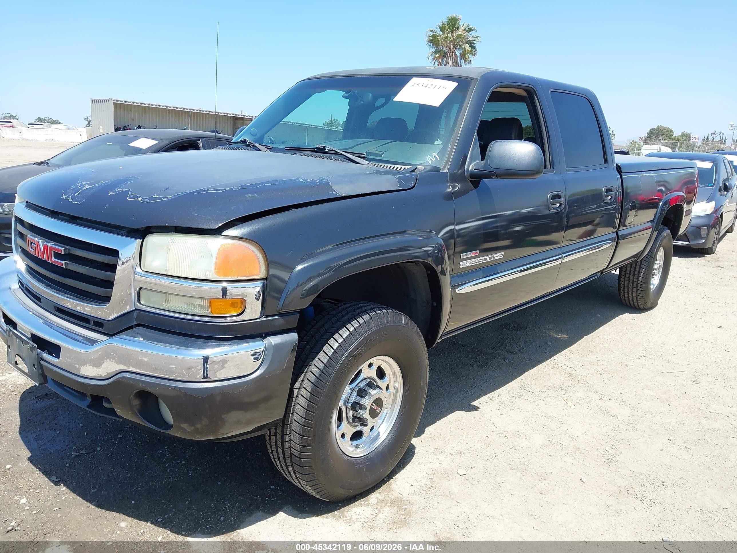 2003 Gmc Sierra 2500hd Sle Gray vin: 1GTHK23133F214866