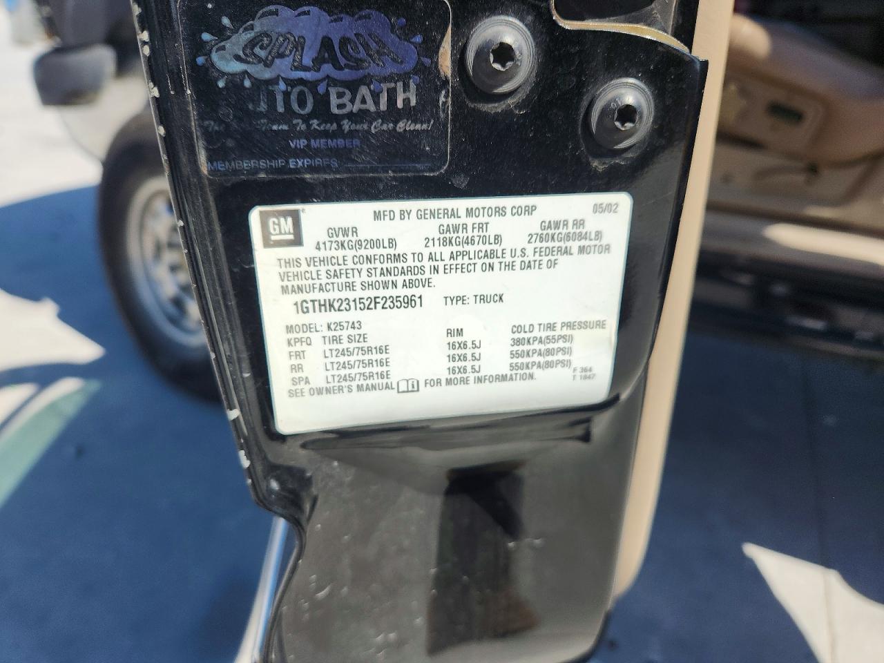 2002 Gmc Sierra K2500 Heavy Duty Black vin: 1GTHK23152F235961