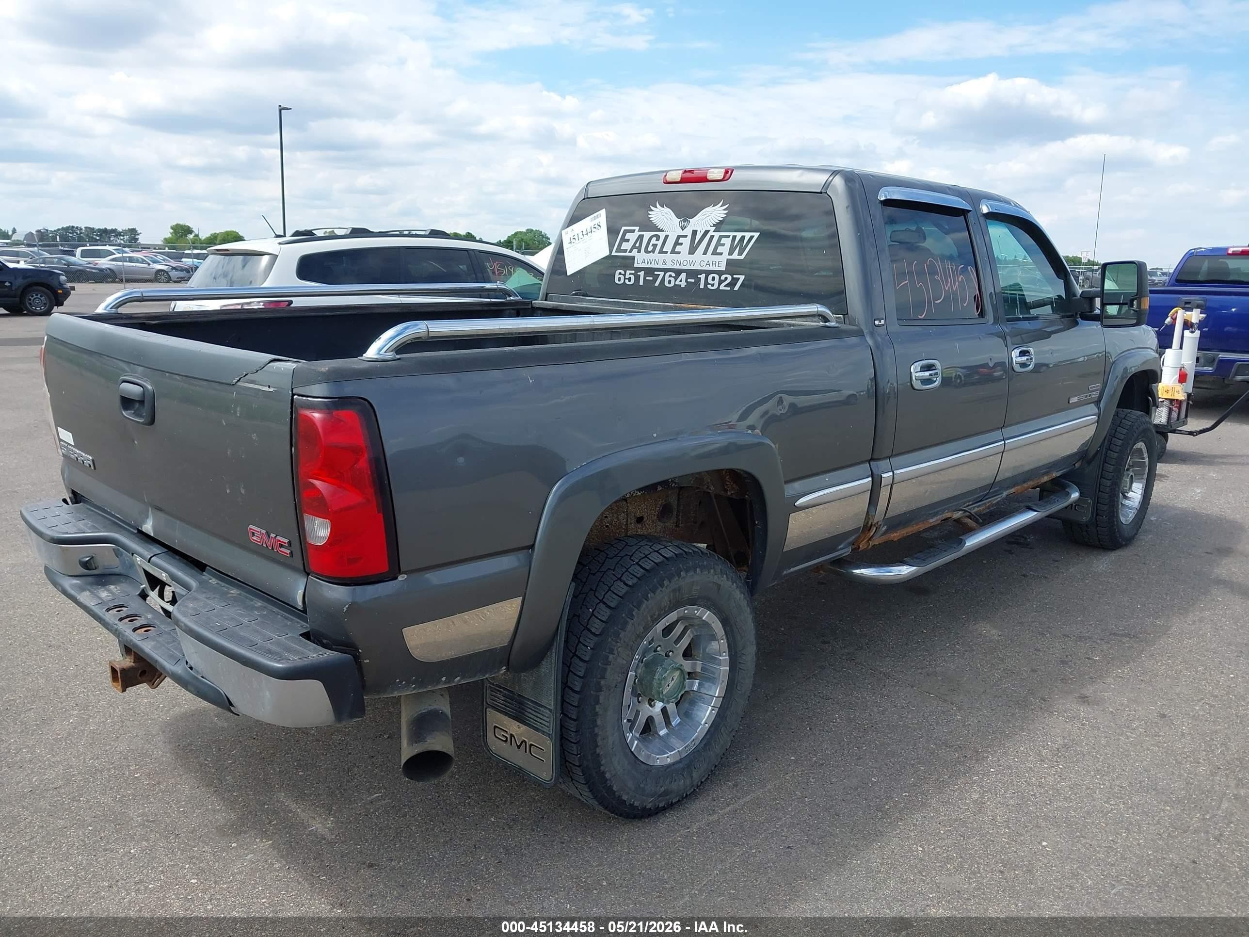 2002 Gmc Sierra 2500hd Sle Gray vin: 1GTHK23172F106474