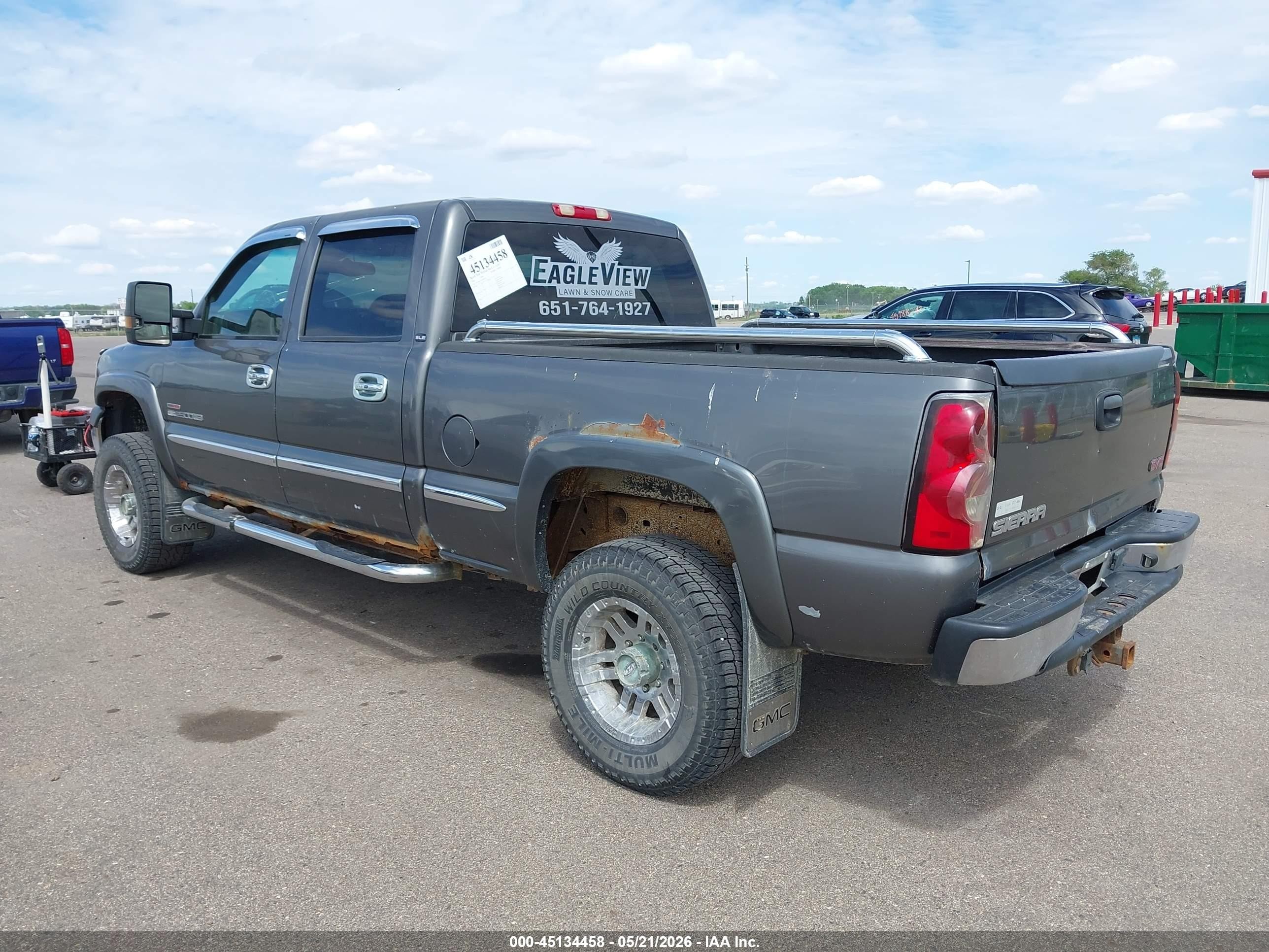 2002 Gmc Sierra 2500hd Sle Gray vin: 1GTHK23172F106474