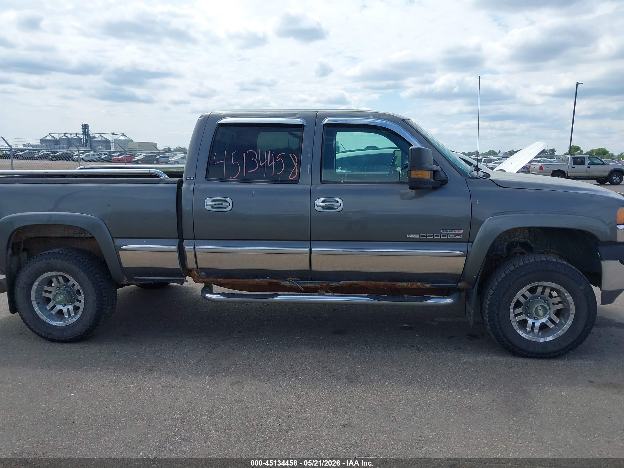 2002 Gmc Sierra 2500hd Sle Gray vin: 1GTHK23172F106474