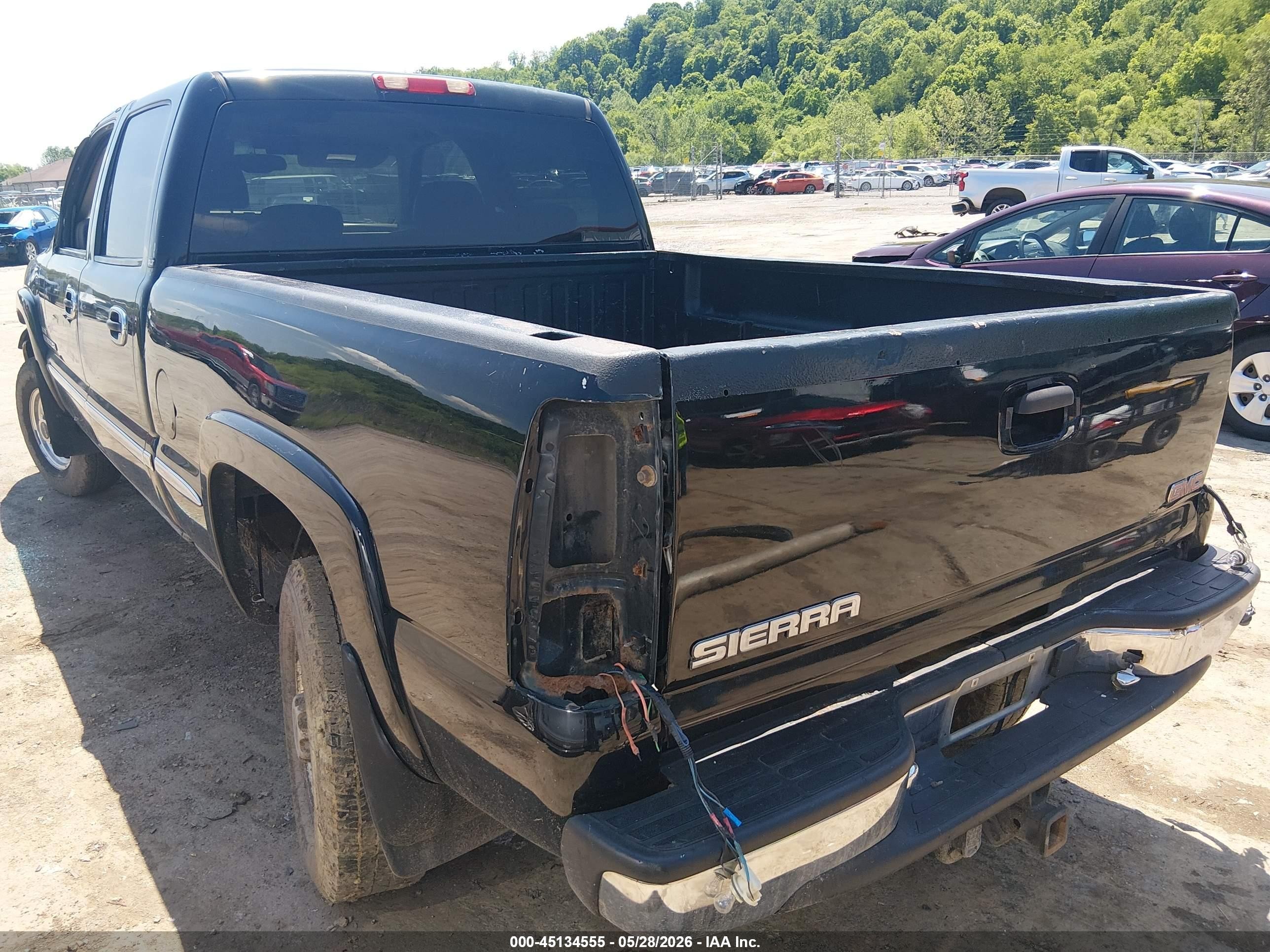 2002 Gmc Sierra 2500hd Sle Black vin: 1GTHK23172F163581