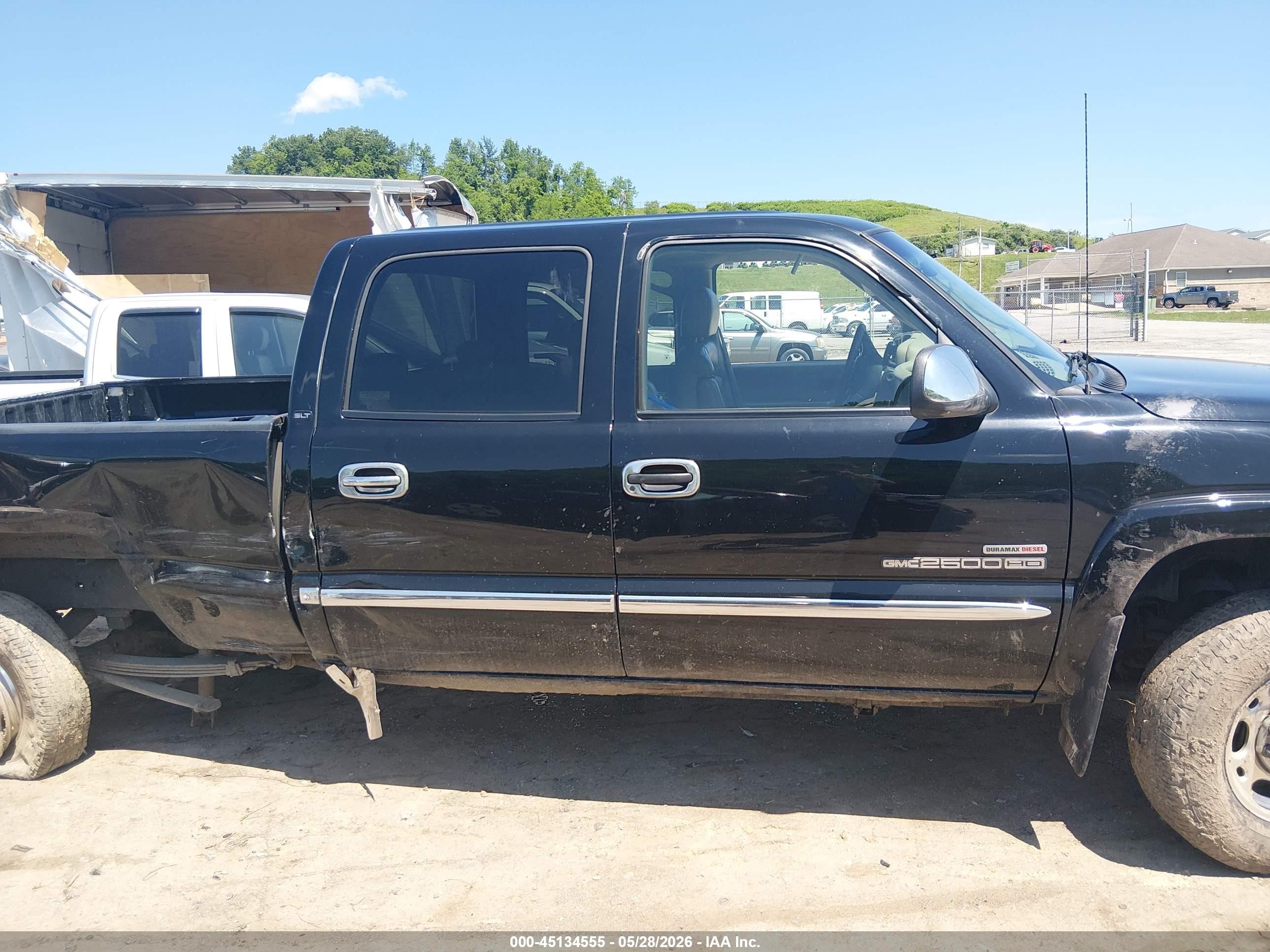 2002 Gmc Sierra 2500hd Sle Black vin: 1GTHK23172F163581