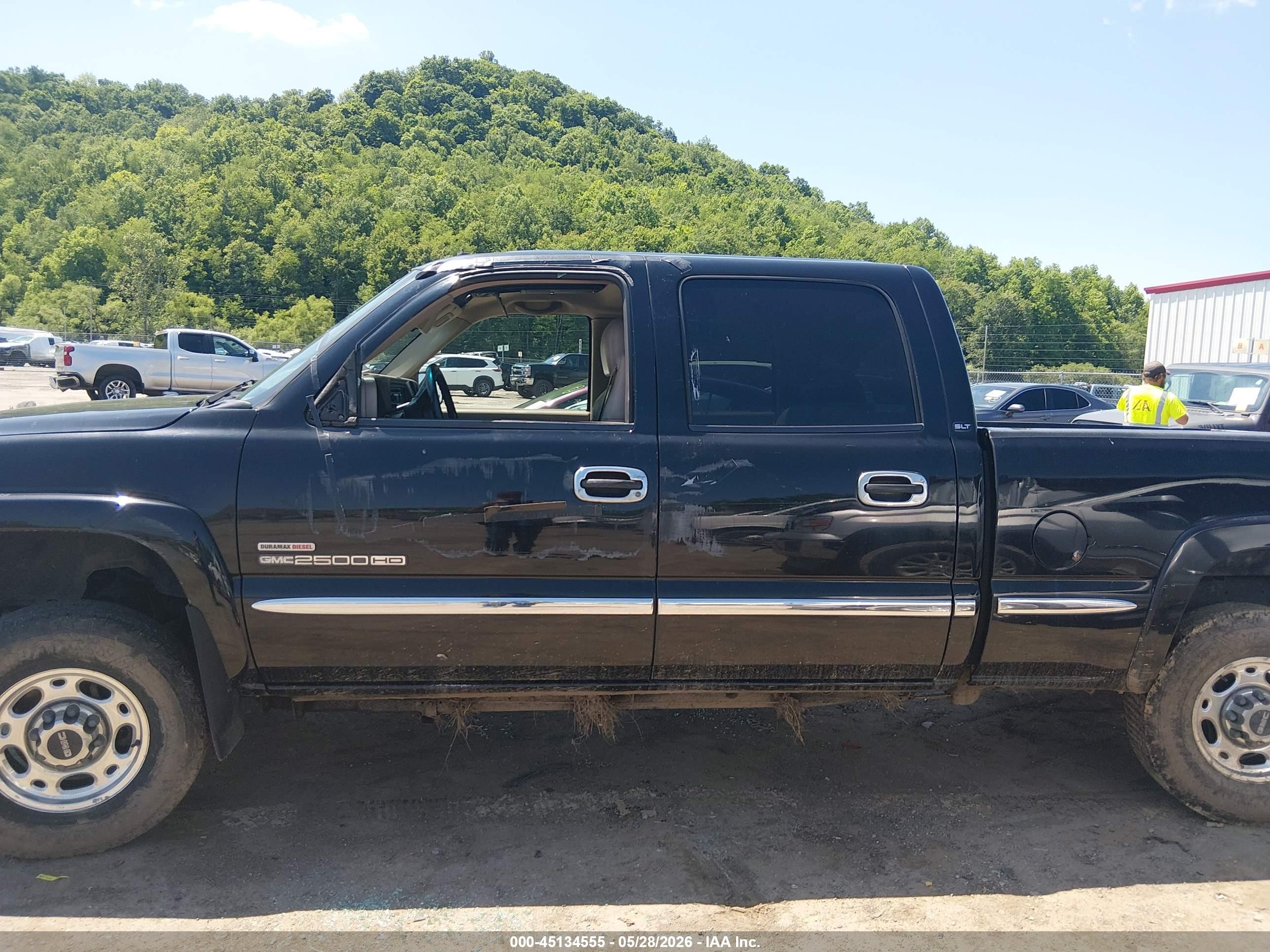 2002 Gmc Sierra 2500hd Sle Black vin: 1GTHK23172F163581