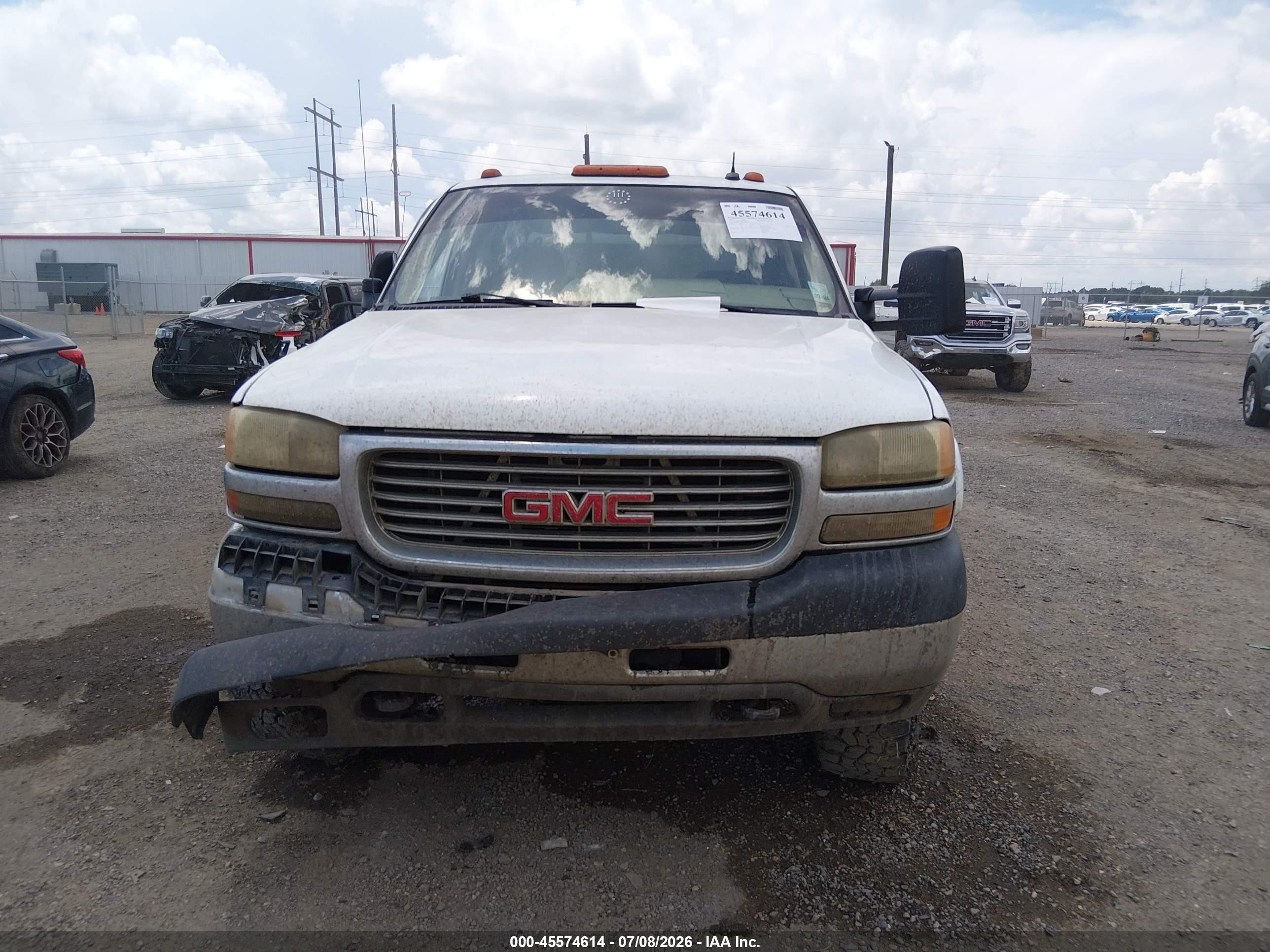 2002 Gmc Sierra 2500hd Sle Белый vin: 1GTHK23172F208566