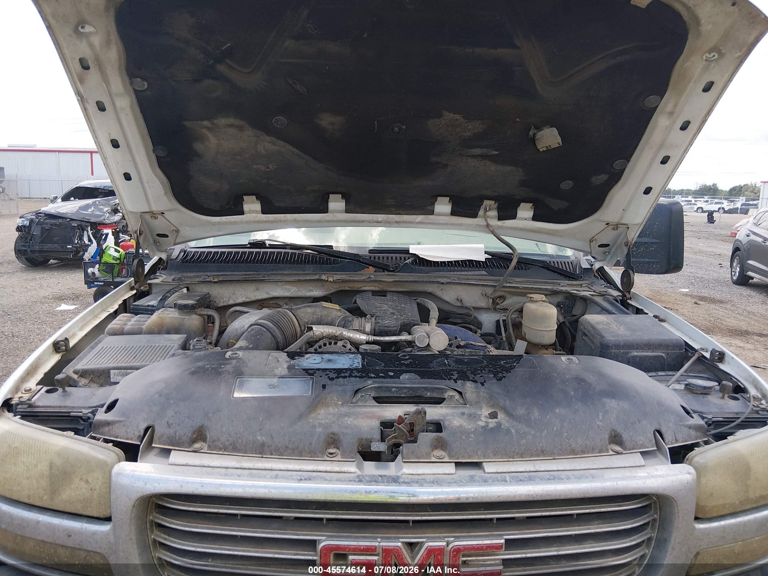 2002 Gmc Sierra 2500hd Sle Белый vin: 1GTHK23172F208566