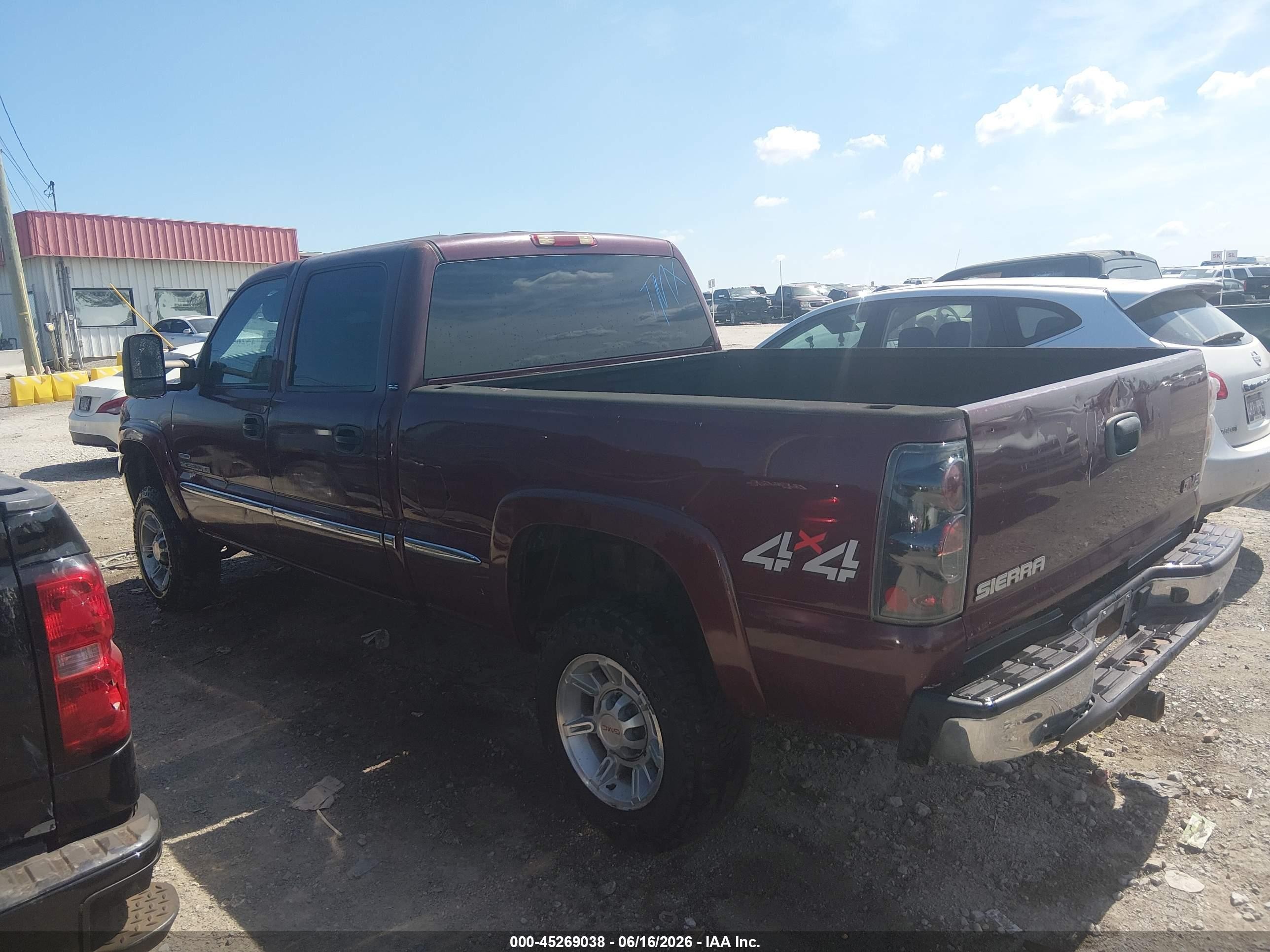 2002 Gmc Sierra 2500hd Sle Red vin: 1GTHK23182F234867
