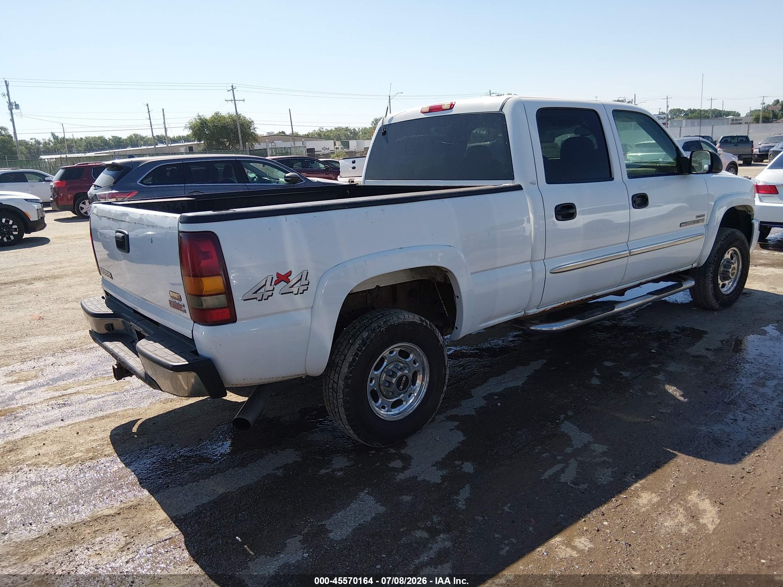 2003 Gmc Sierra 2500hd Sle White vin: 1GTHK23183F214233