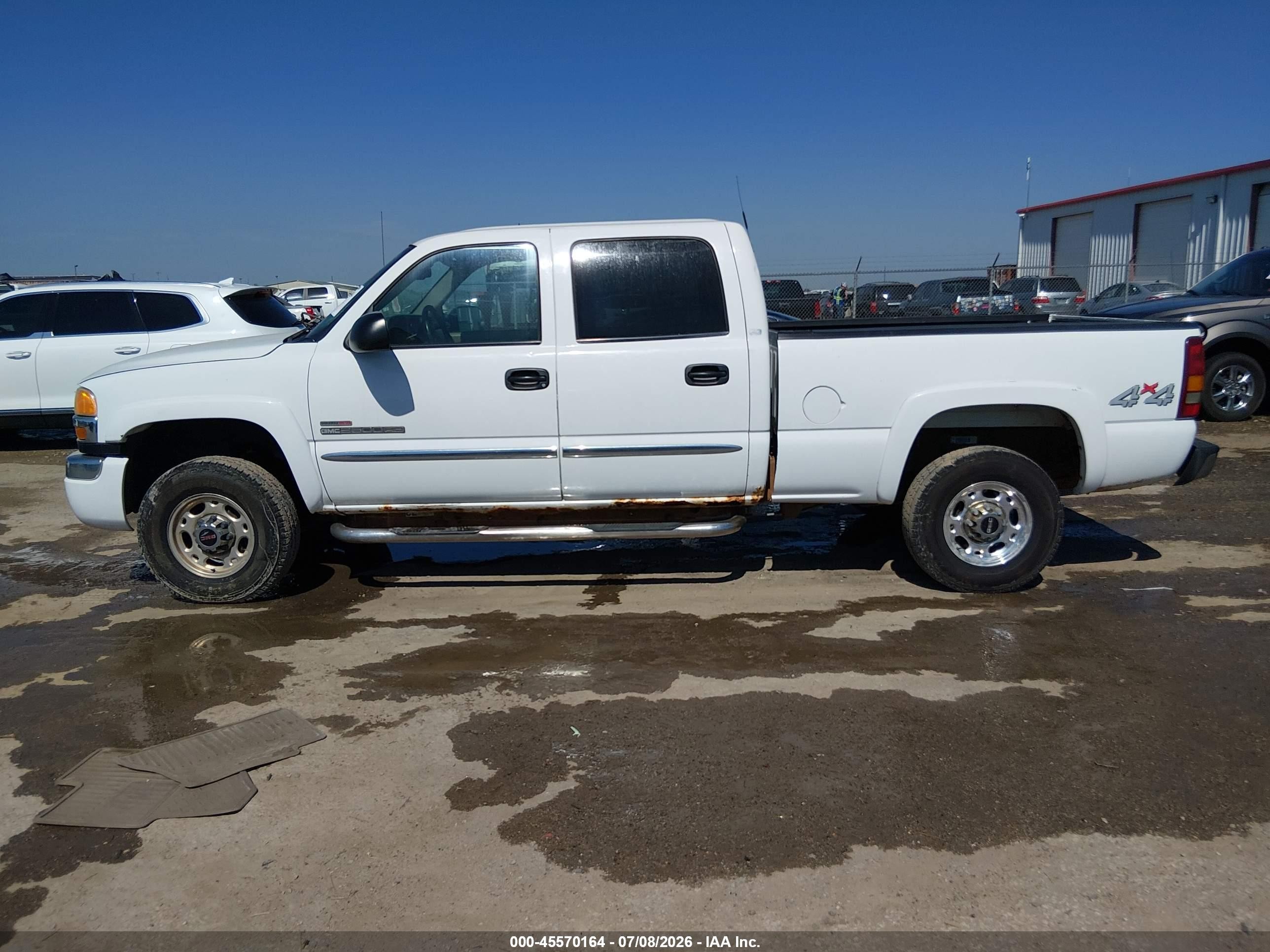 2003 Gmc Sierra 2500hd Sle White vin: 1GTHK23183F214233