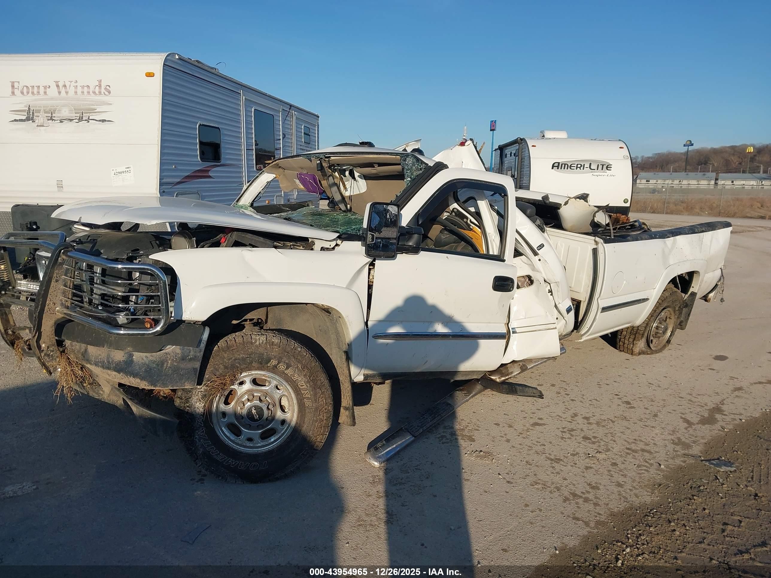 2002 Gmc Sierra 2500hd Sle Белый vin: 1GTHK23192F169785