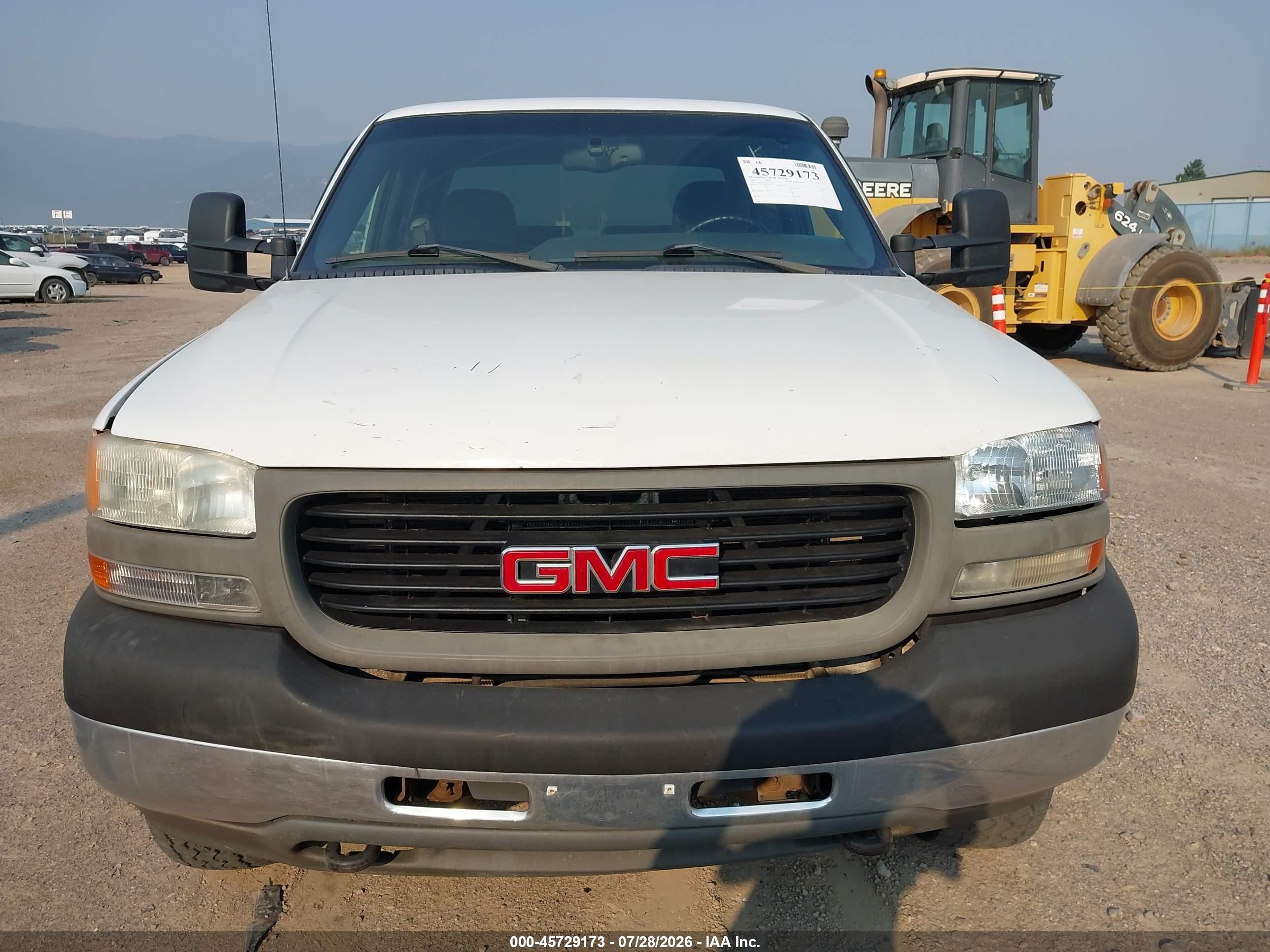 2002 Gmc Sierra 2500hd Sle White vin: 1GTHK23192F238491