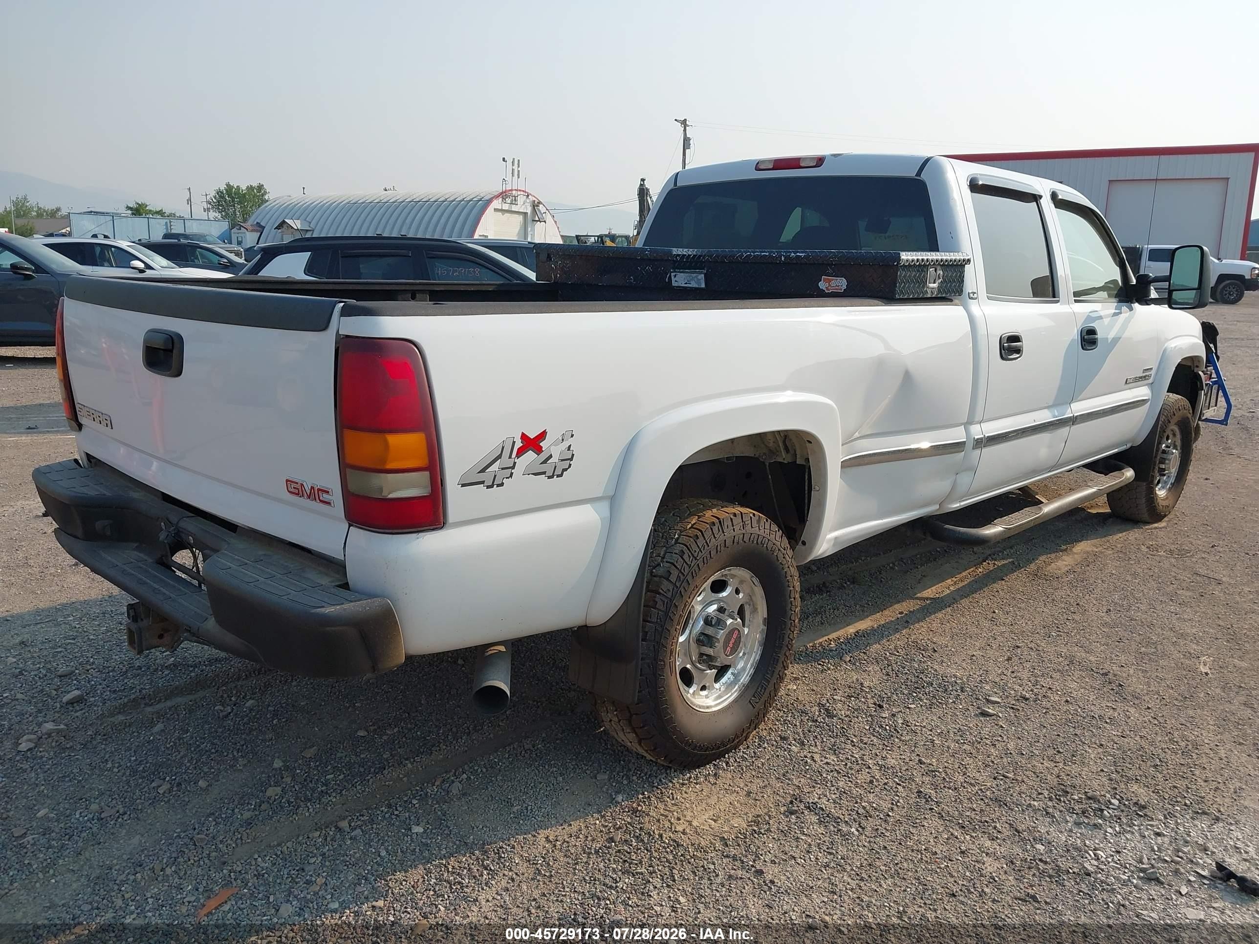 2002 Gmc Sierra 2500hd Sle White vin: 1GTHK23192F238491