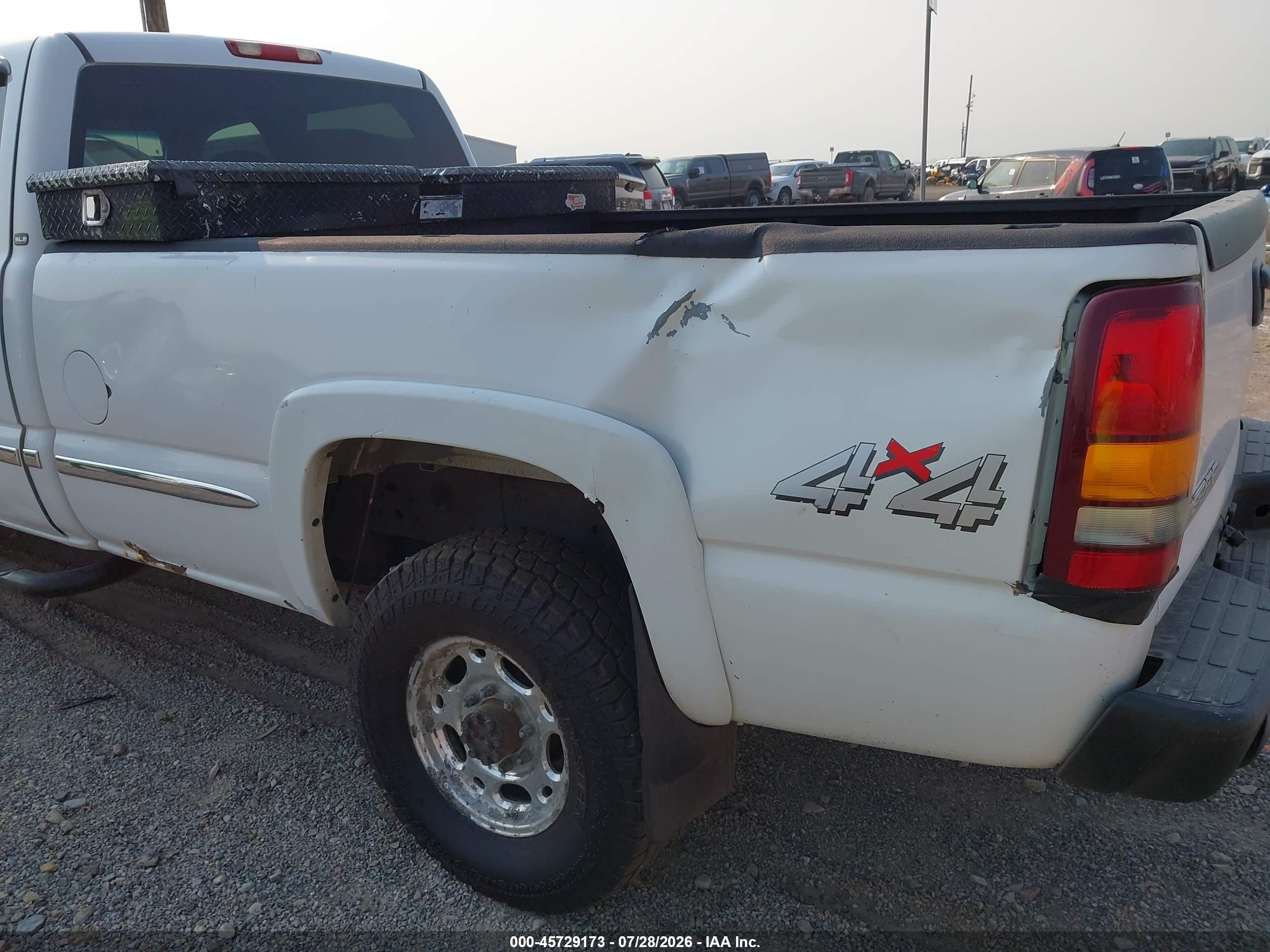 2002 Gmc Sierra 2500hd Sle White vin: 1GTHK23192F238491