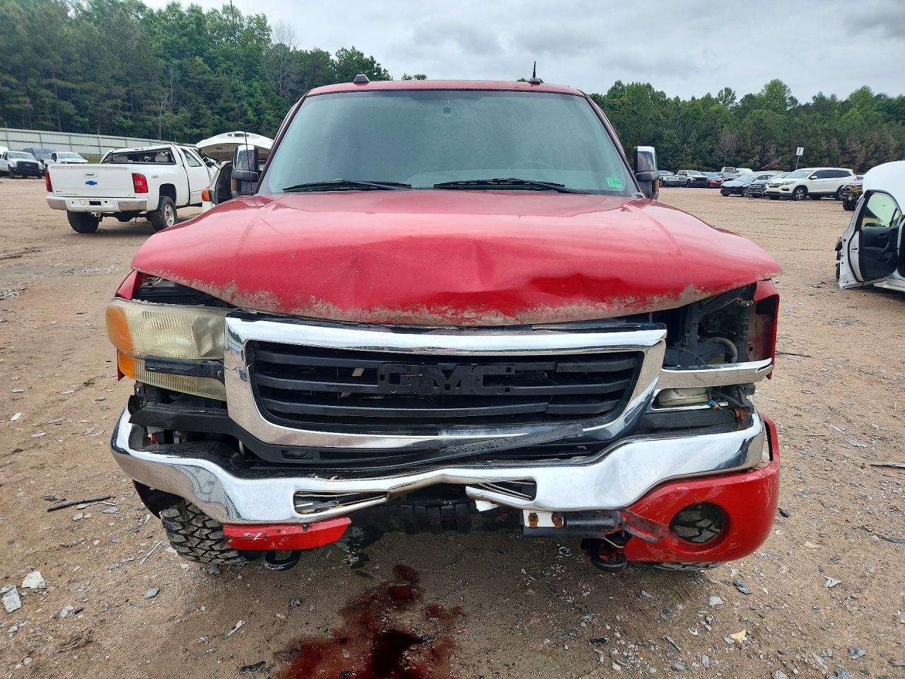 2005 Gmc Sierra K2500 Heavy Duty Red vin: 1GTHK23215F842470