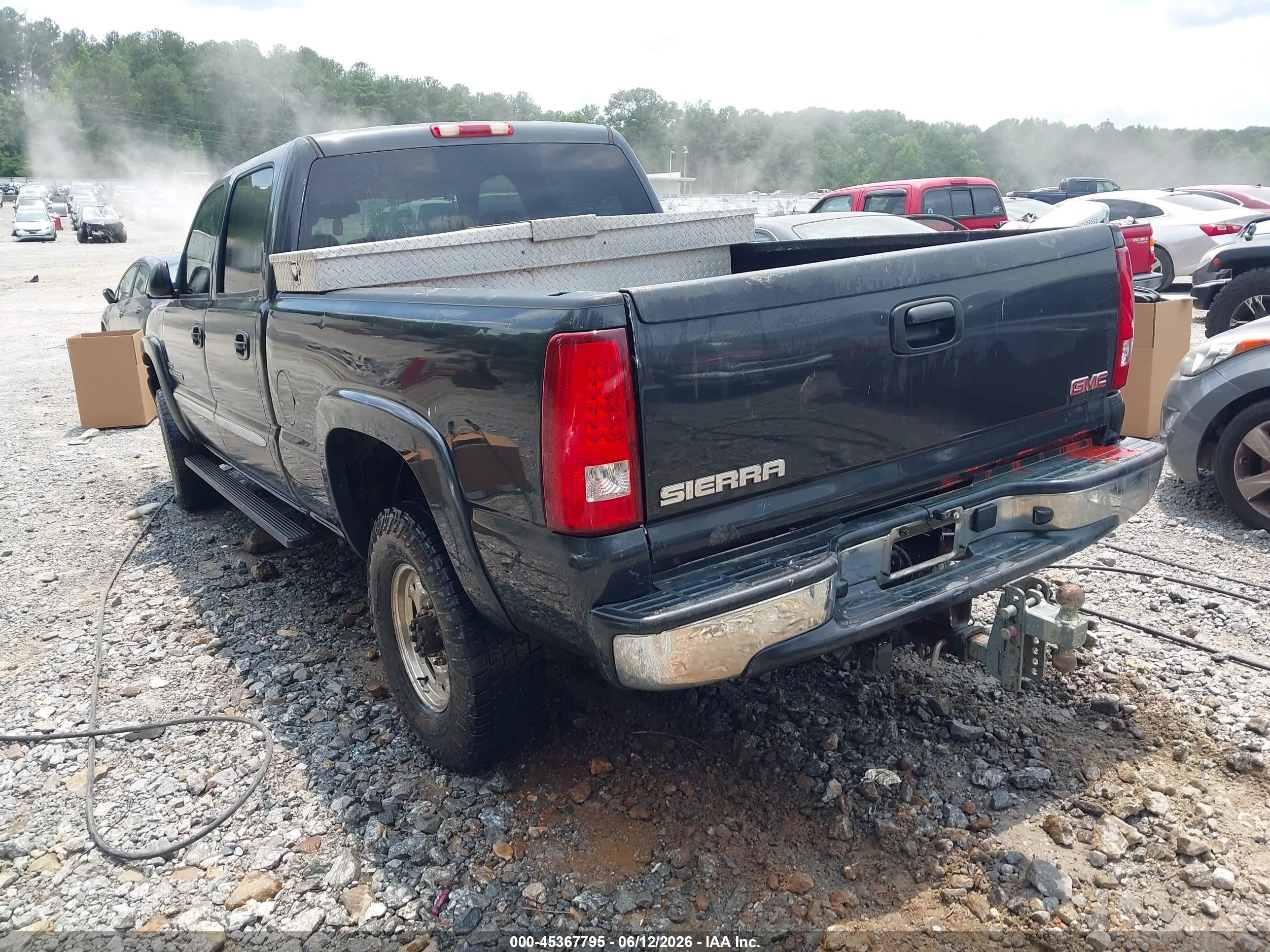 2004 Gmc Sierra 2500hd Slt Черный vin: 1GTHK23224F207126