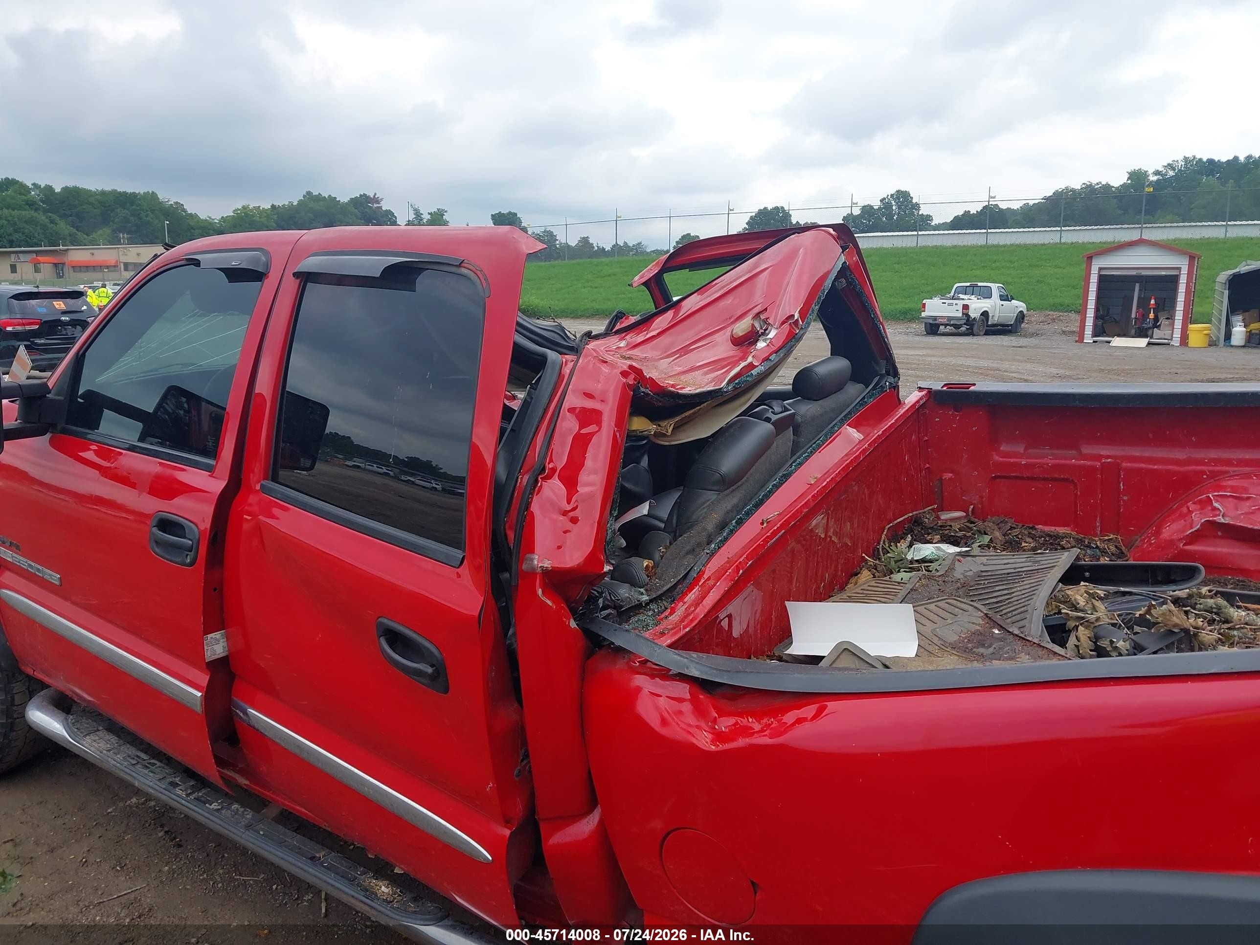 2004 Gmc Sierra 2500hd Slt Red vin: 1GTHK23234F266220