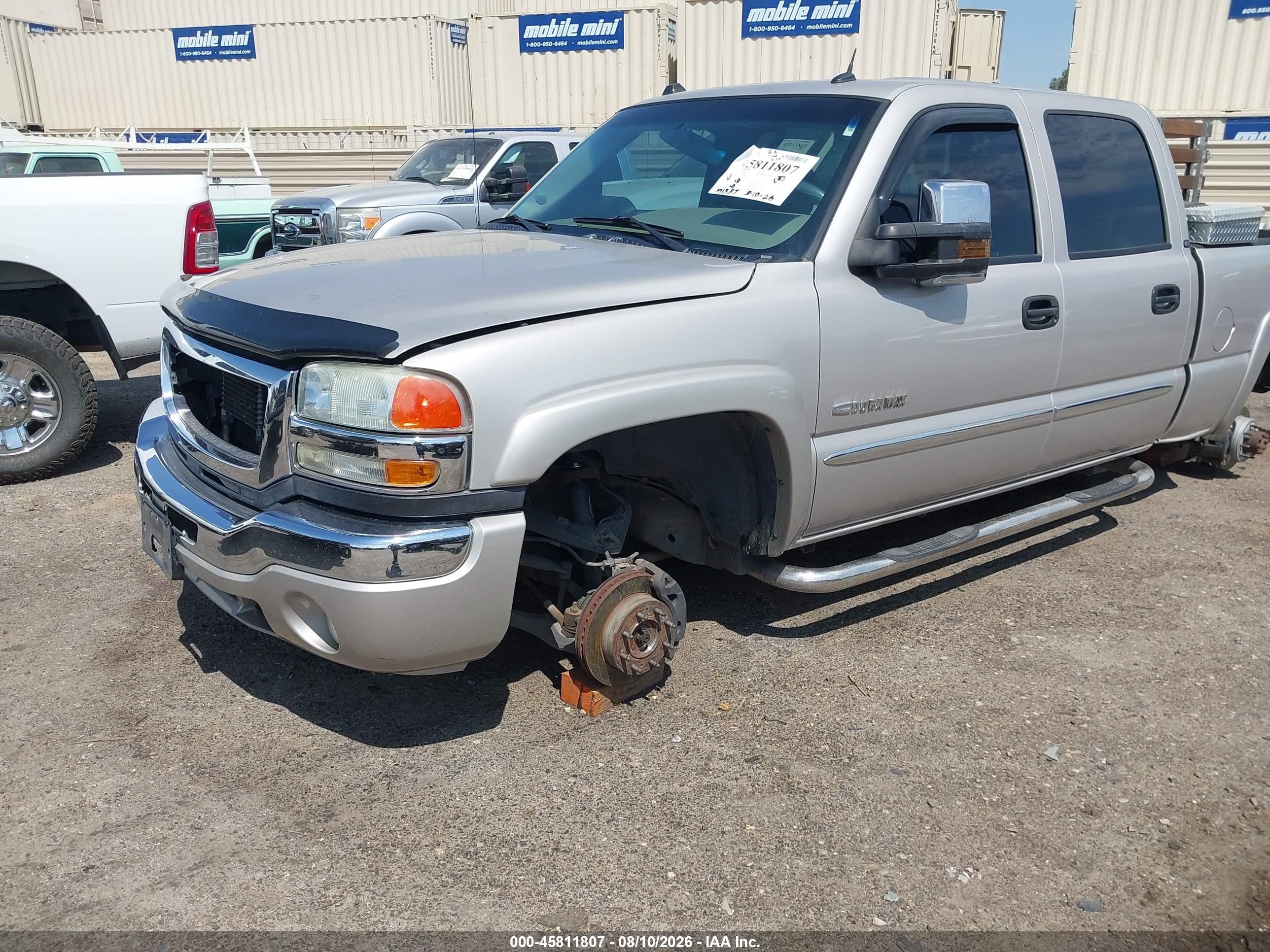 2005 Gmc Sierra 2500hd Slt Champagne vin: 1GTHK23245F811360
