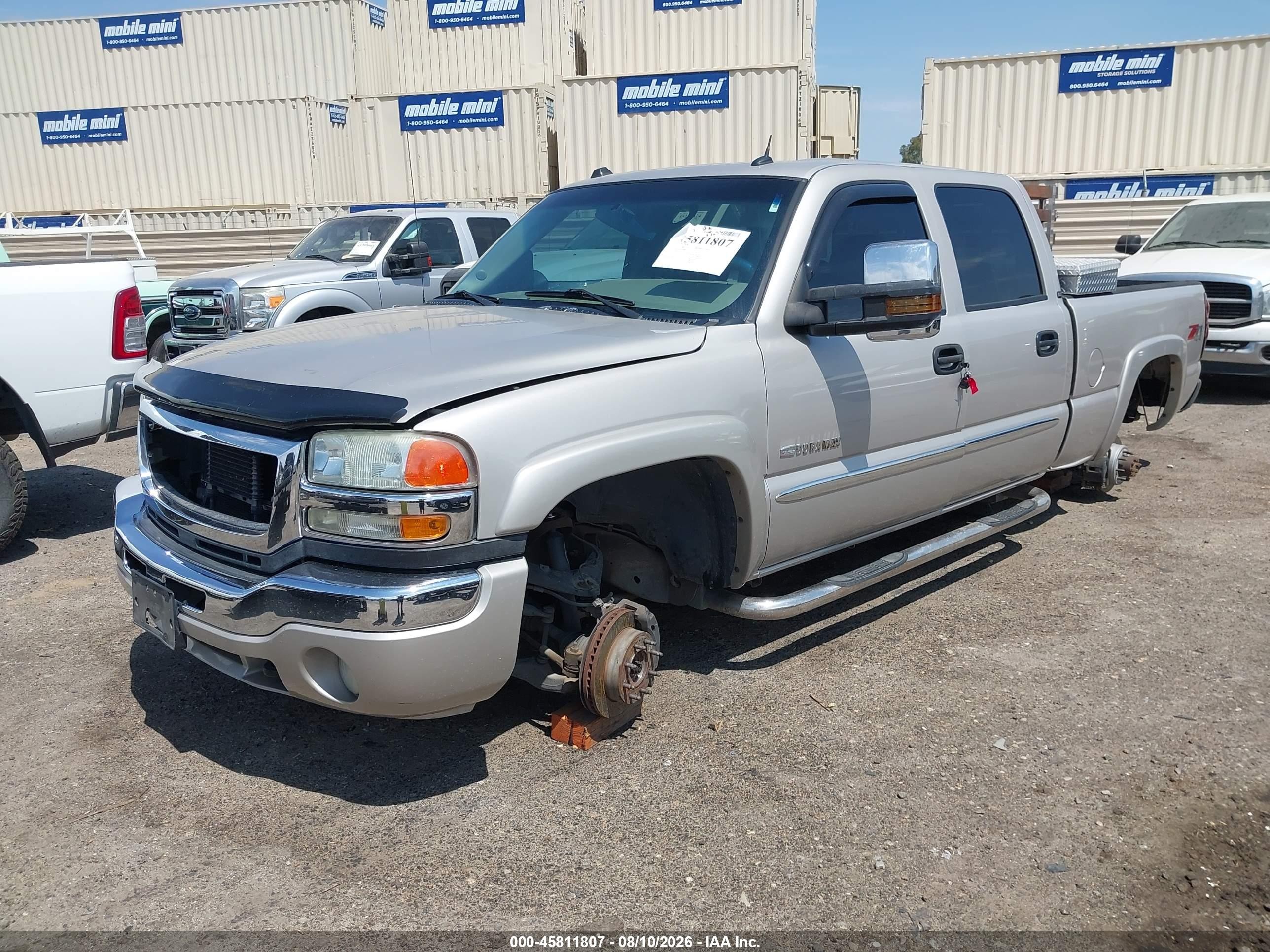2005 Gmc Sierra 2500hd Slt Champagne vin: 1GTHK23245F811360