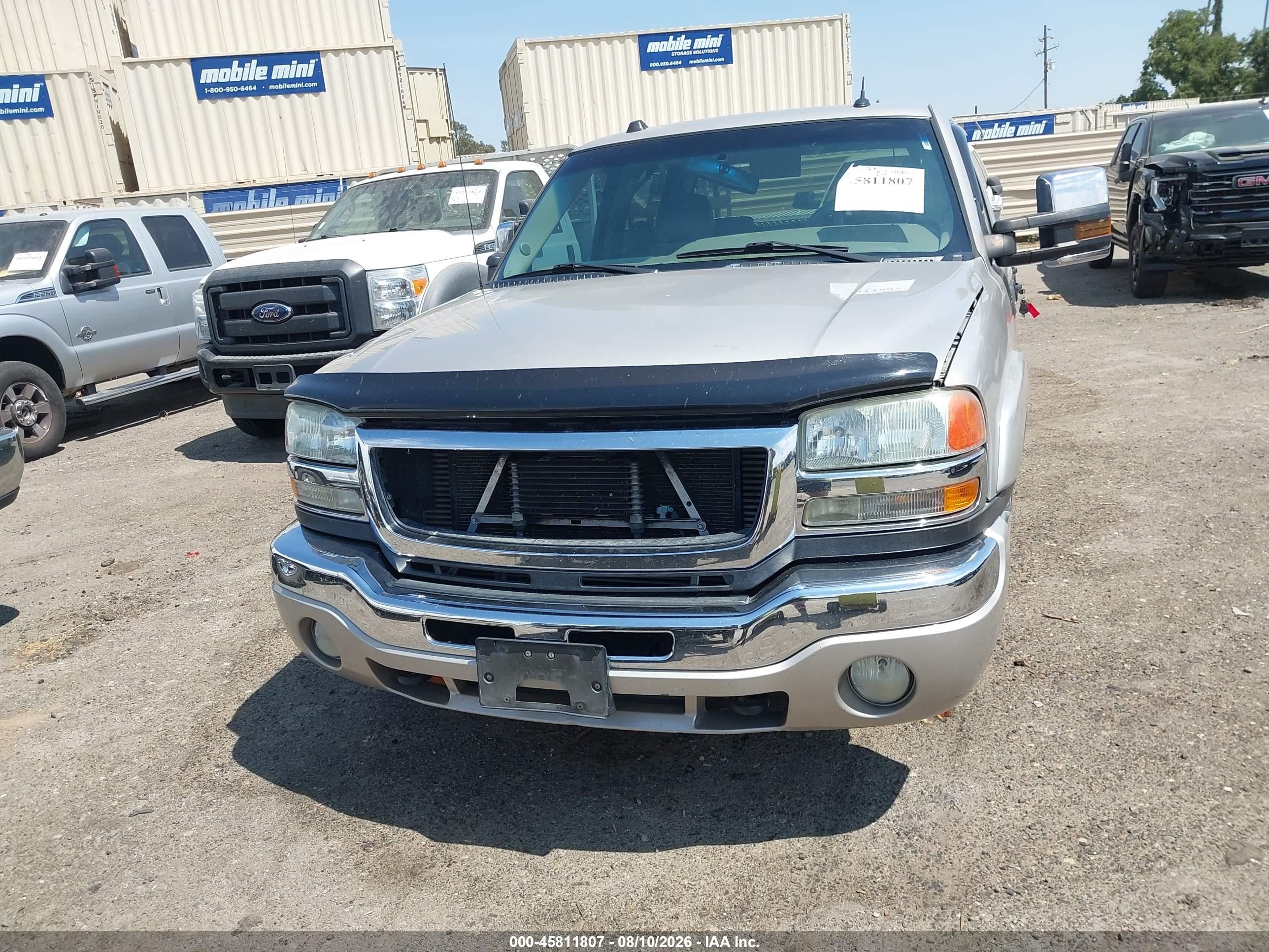 2005 Gmc Sierra 2500hd Slt Champagne vin: 1GTHK23245F811360