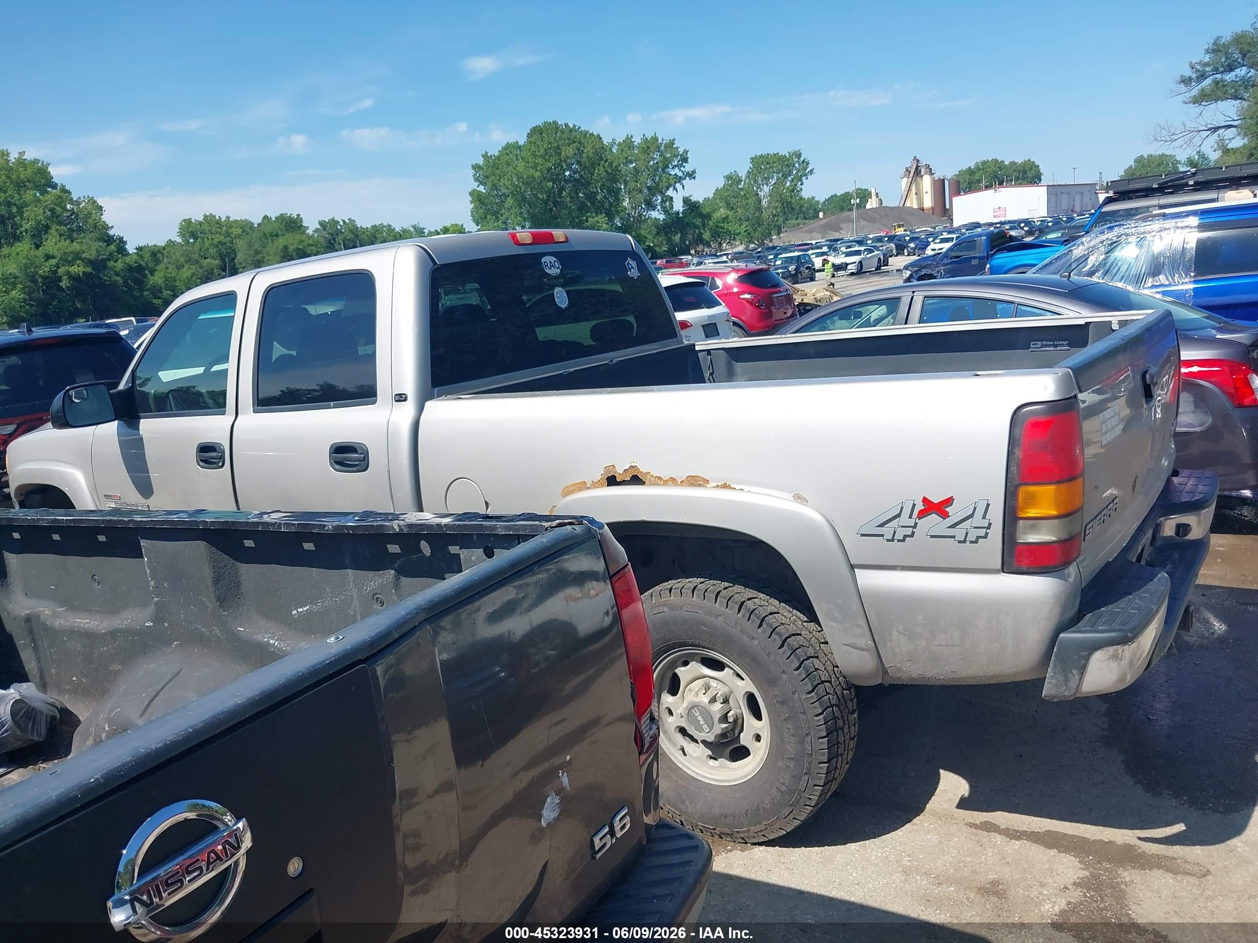 2005 Gmc Sierra 2500hd Slt Silver vin: 1GTHK23245F954938