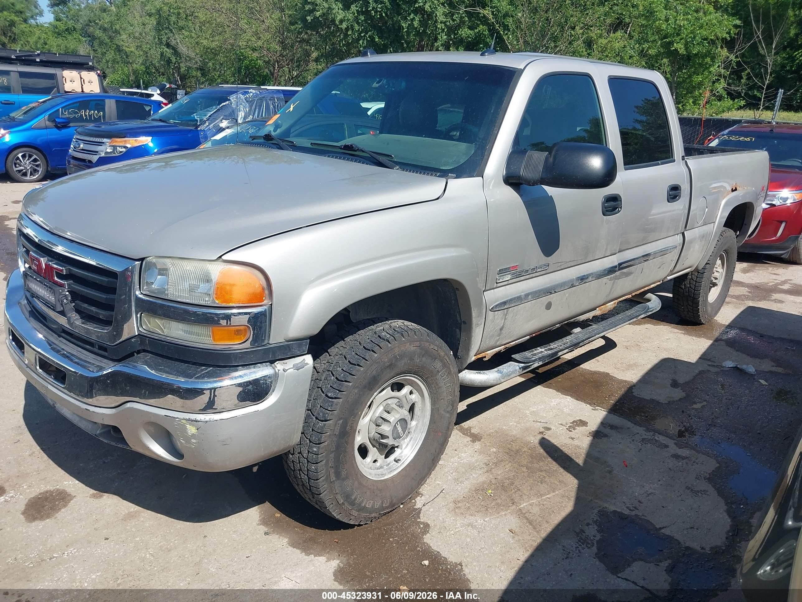 2005 Gmc Sierra 2500hd Slt Silver vin: 1GTHK23245F954938