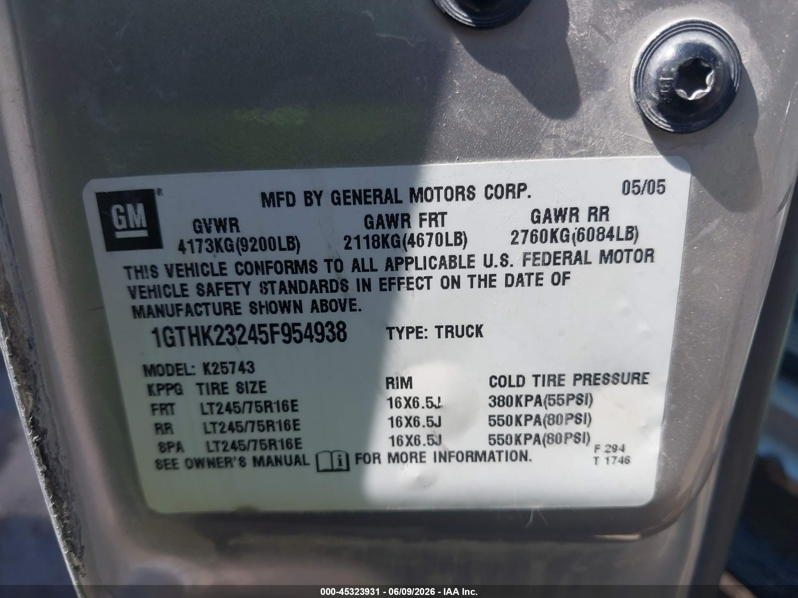 2005 Gmc Sierra 2500hd Slt Silver vin: 1GTHK23245F954938