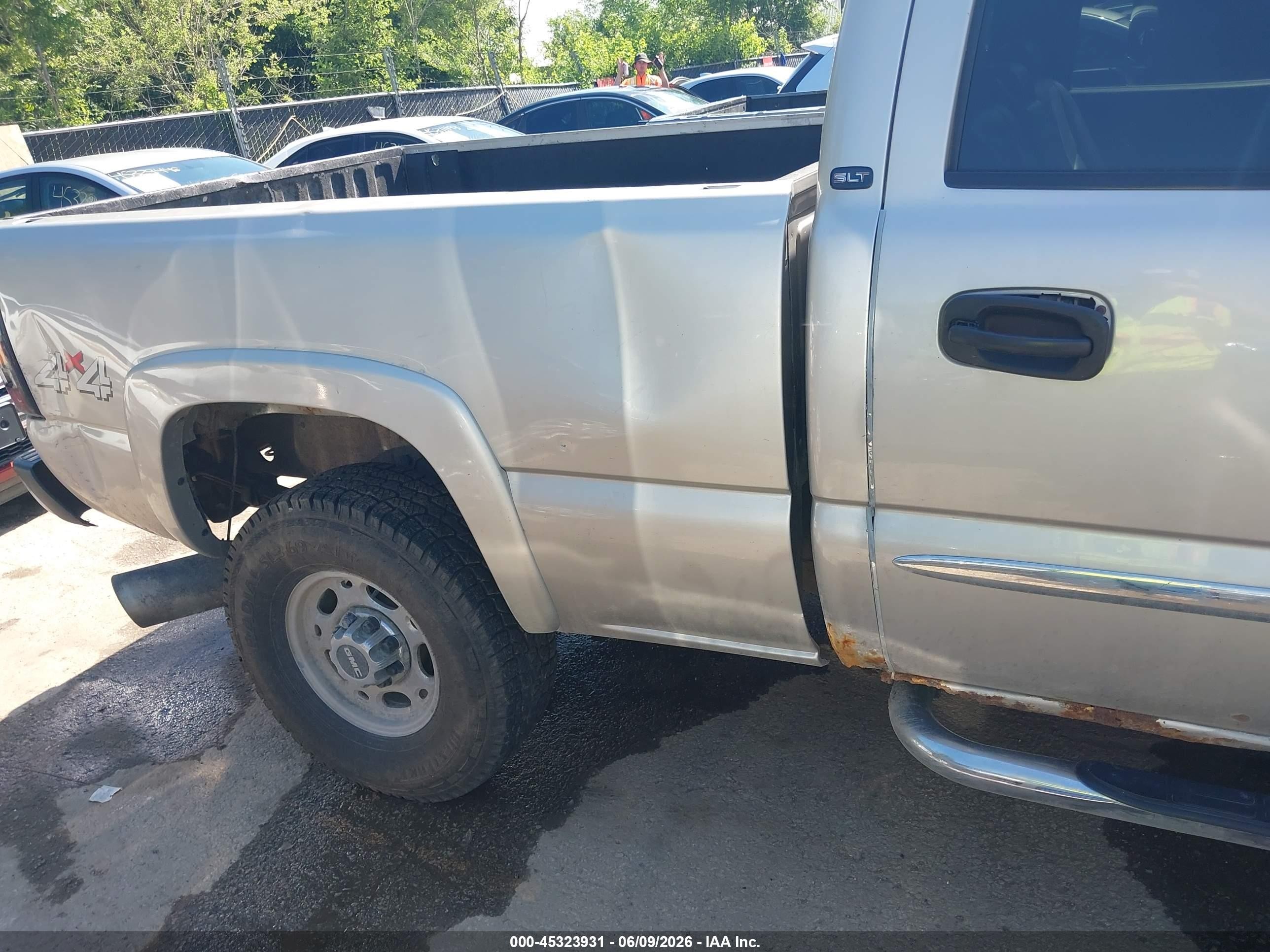 2005 Gmc Sierra 2500hd Slt Silver vin: 1GTHK23245F954938
