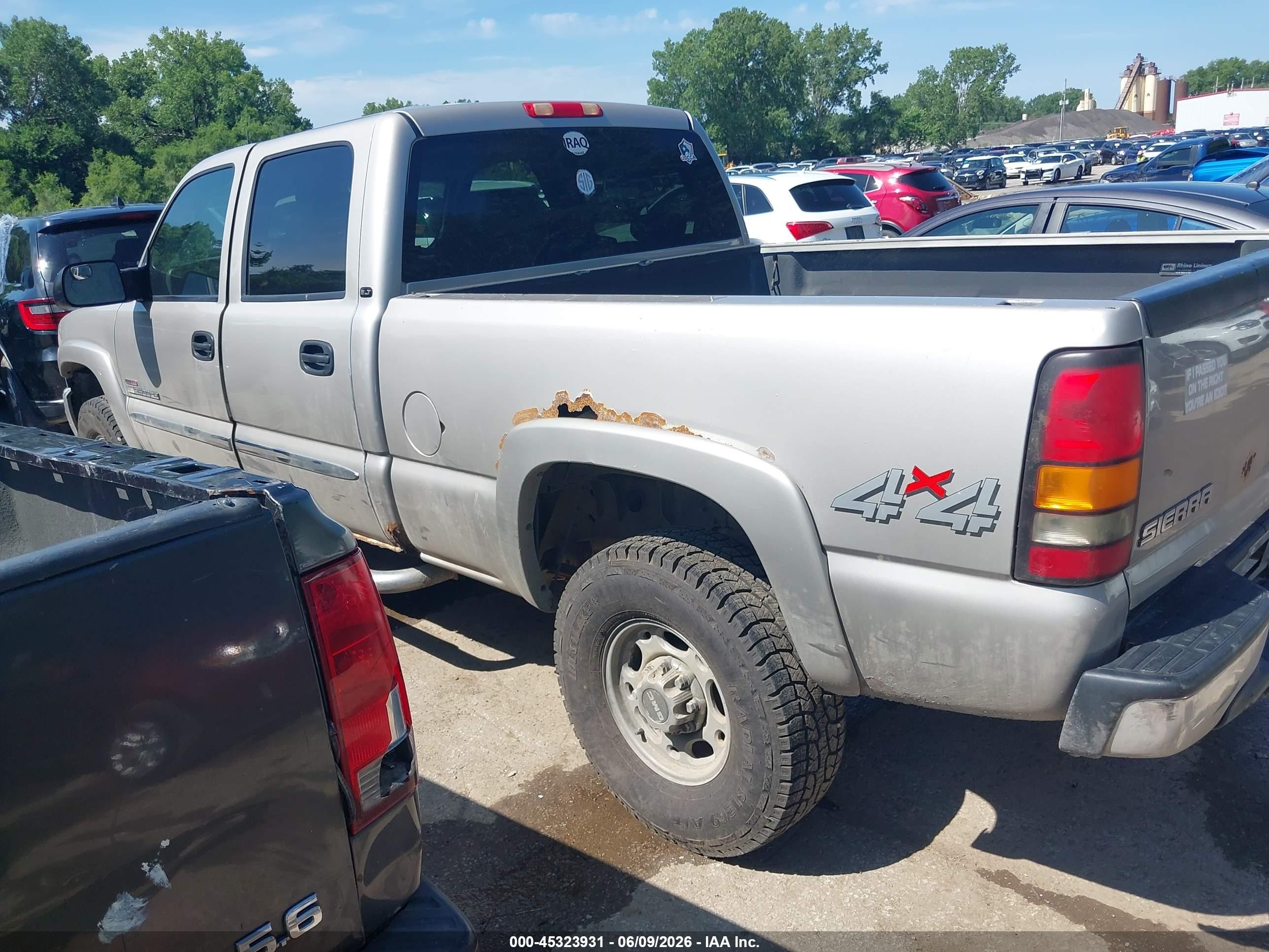 2005 Gmc Sierra 2500hd Slt Silver vin: 1GTHK23245F954938