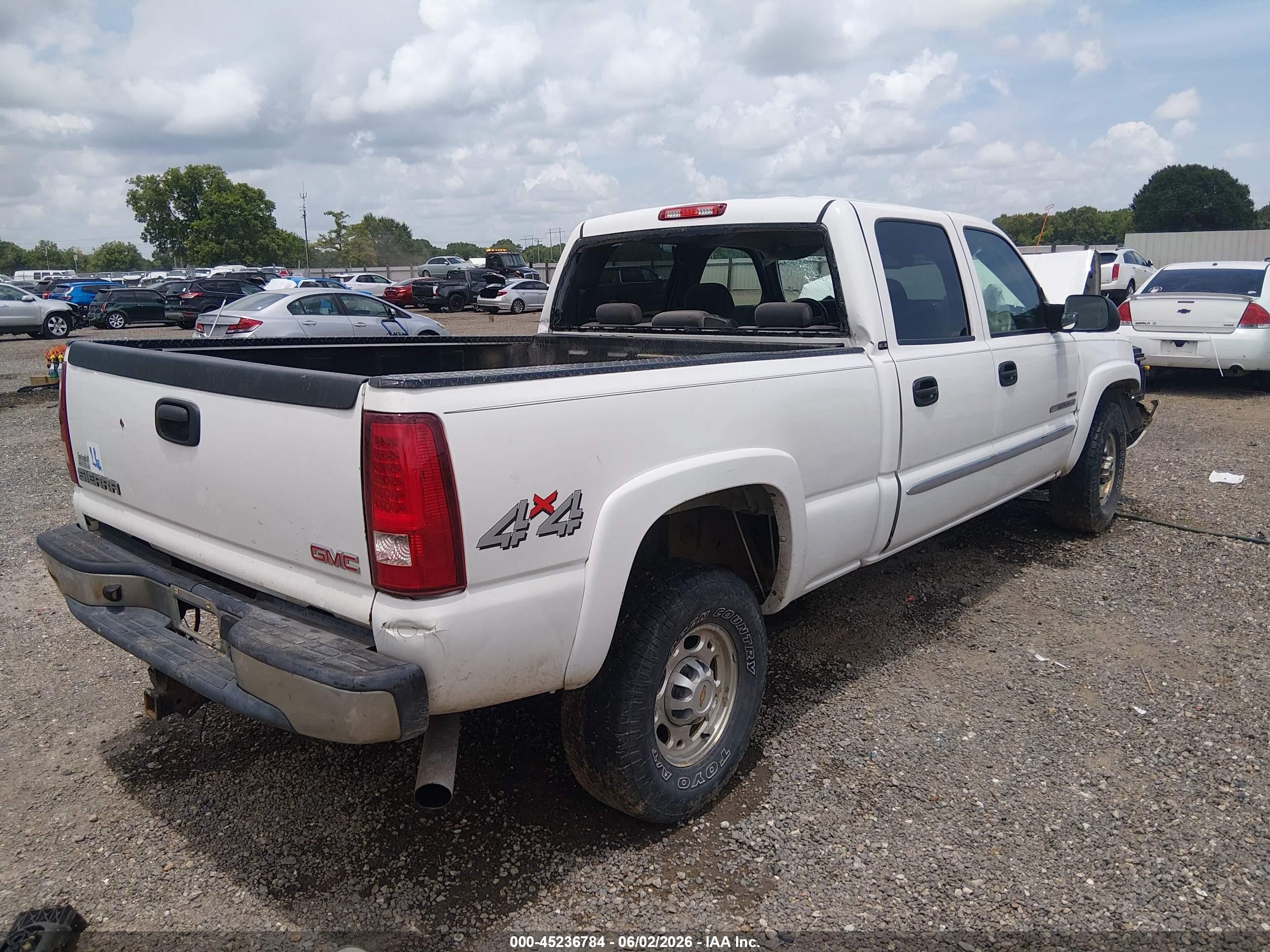 2004 Gmc Sierra 2500hd Sle White vin: 1GTHK23264F264218