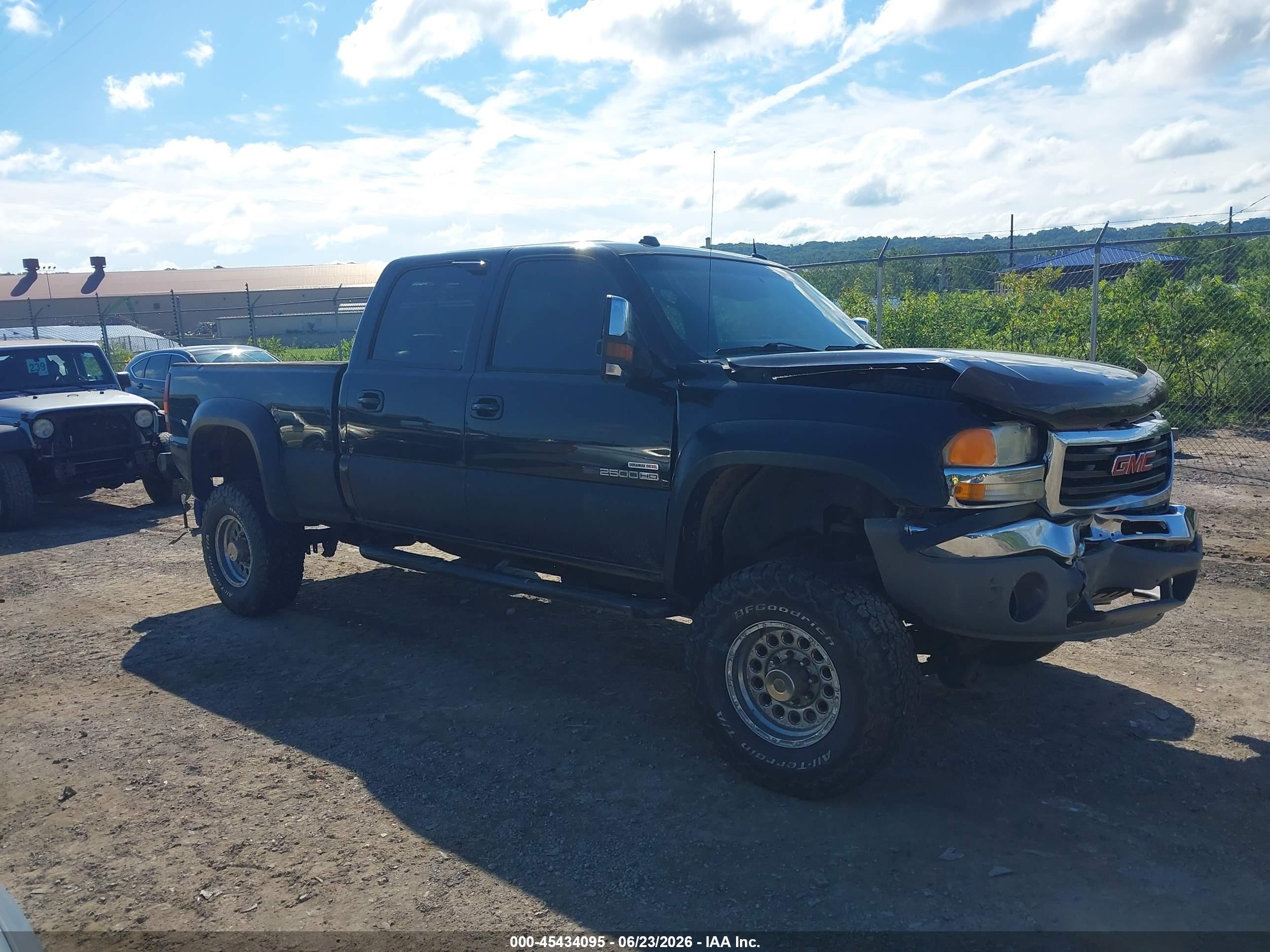 2005 Gmc Sierra 2500hd Slt Black vin: 1GTHK23265F802935