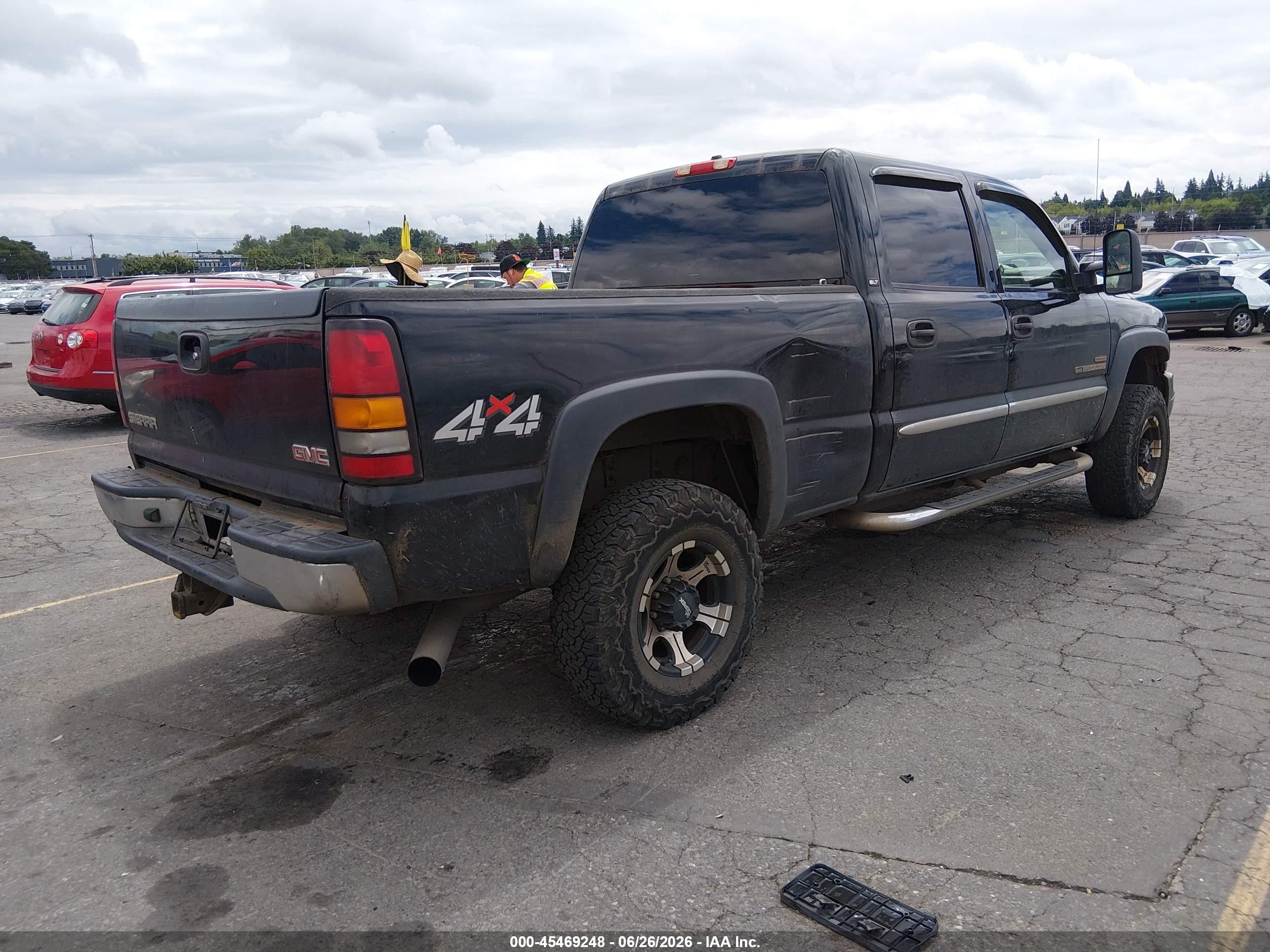 2005 Gmc Sierra 2500hd Sle/slt/work Truck Black vin: 1GTHK23275F879619