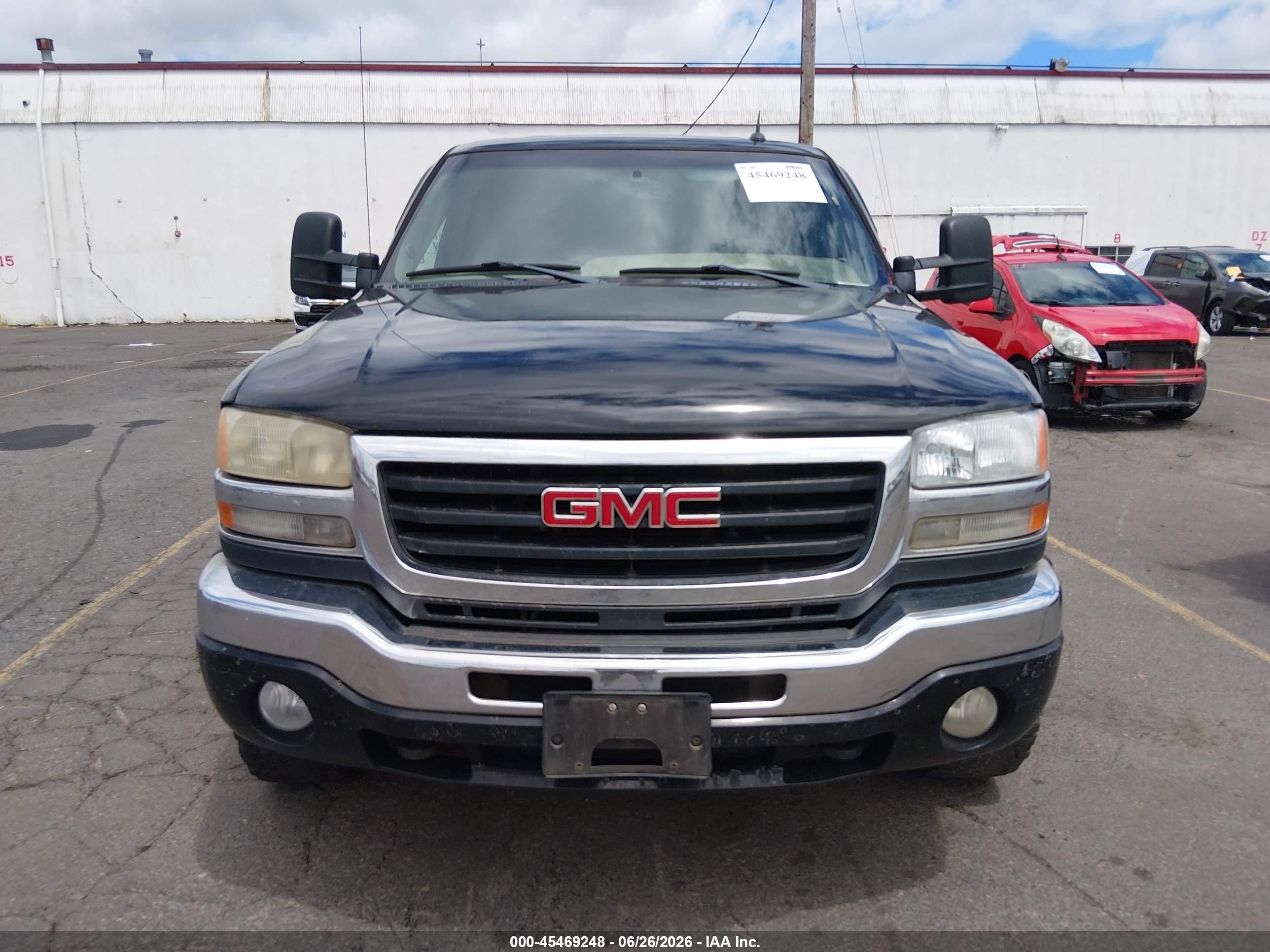 2005 Gmc Sierra 2500hd Sle/slt/work Truck Black vin: 1GTHK23275F879619