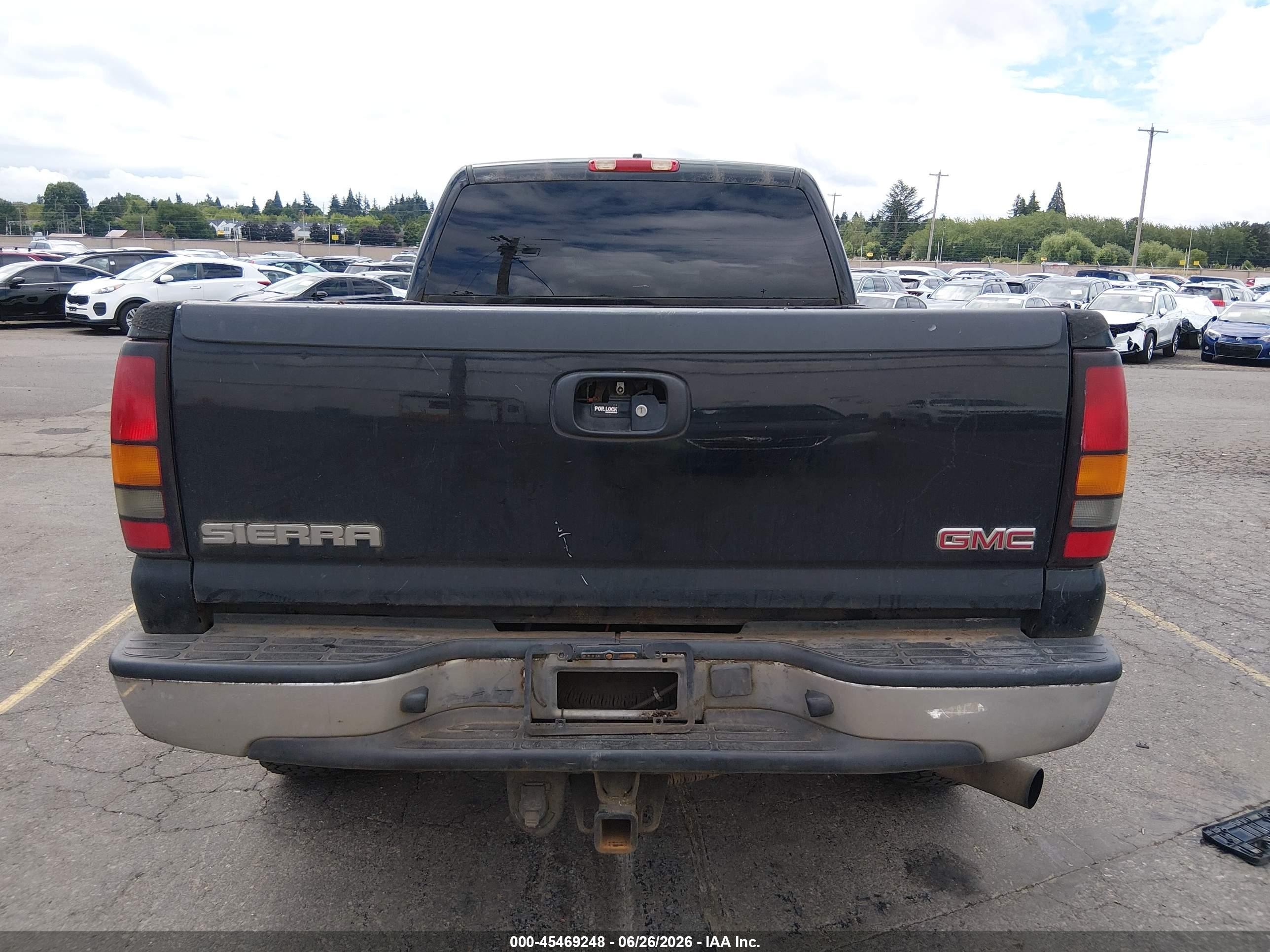 2005 Gmc Sierra 2500hd Sle/slt/work Truck Black vin: 1GTHK23275F879619